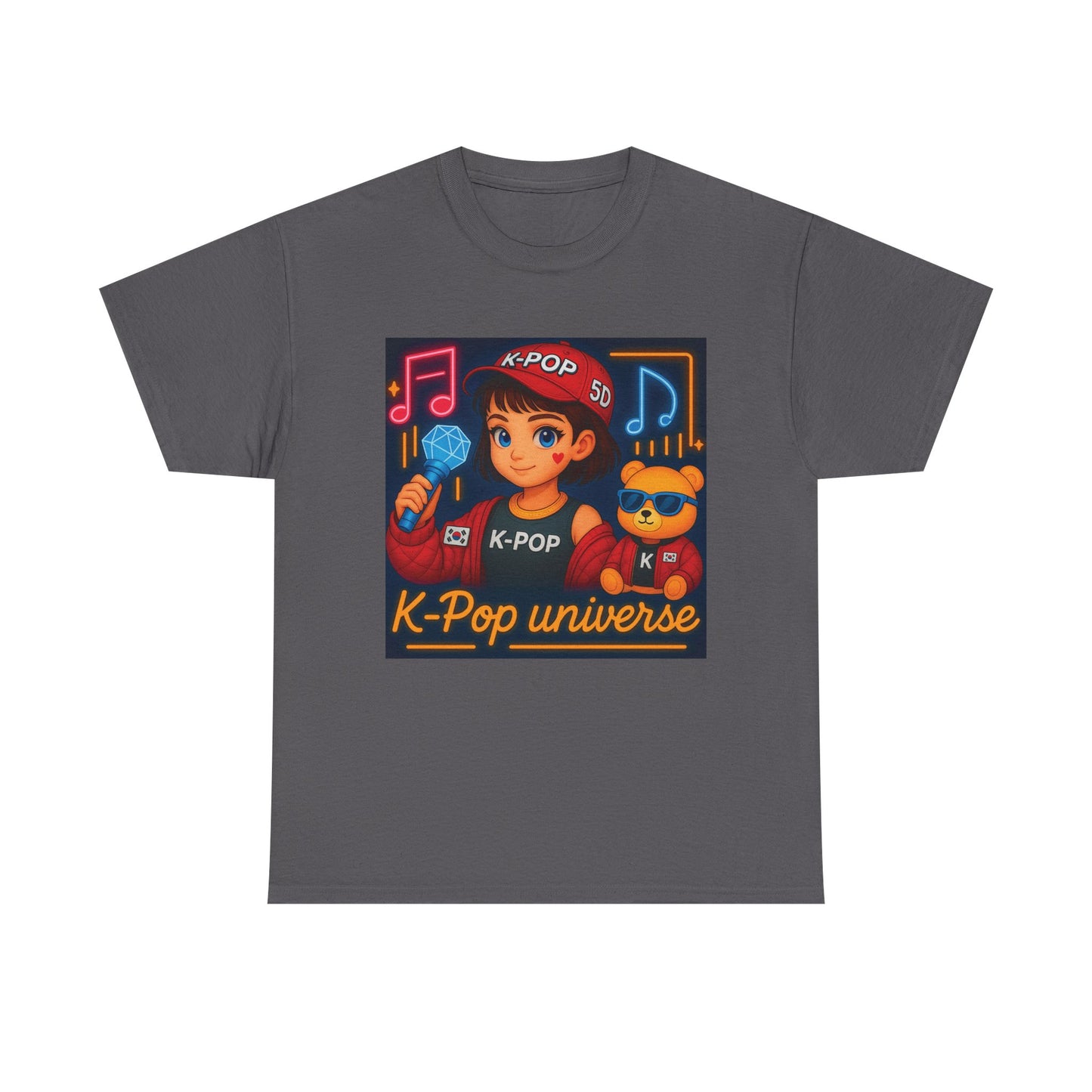 K-Pop Universe "Good Vibes Only" Graphic T-Shirt, Unisex Cotton Tee, Music Lover Gift, Concert Wear, Casual Style
