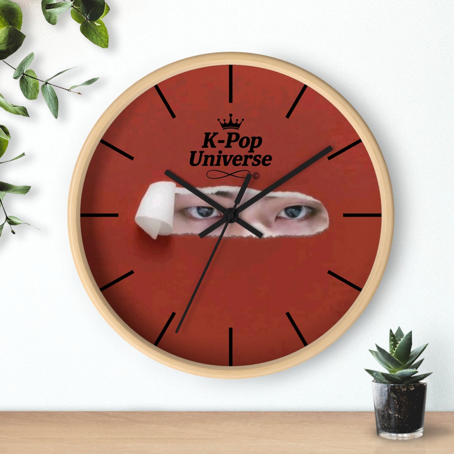 K-Pop Universe Wall Clock, Unique Home Decor, K-Pop Fan Gift, Modern Timepiece, Stylish Wall Art