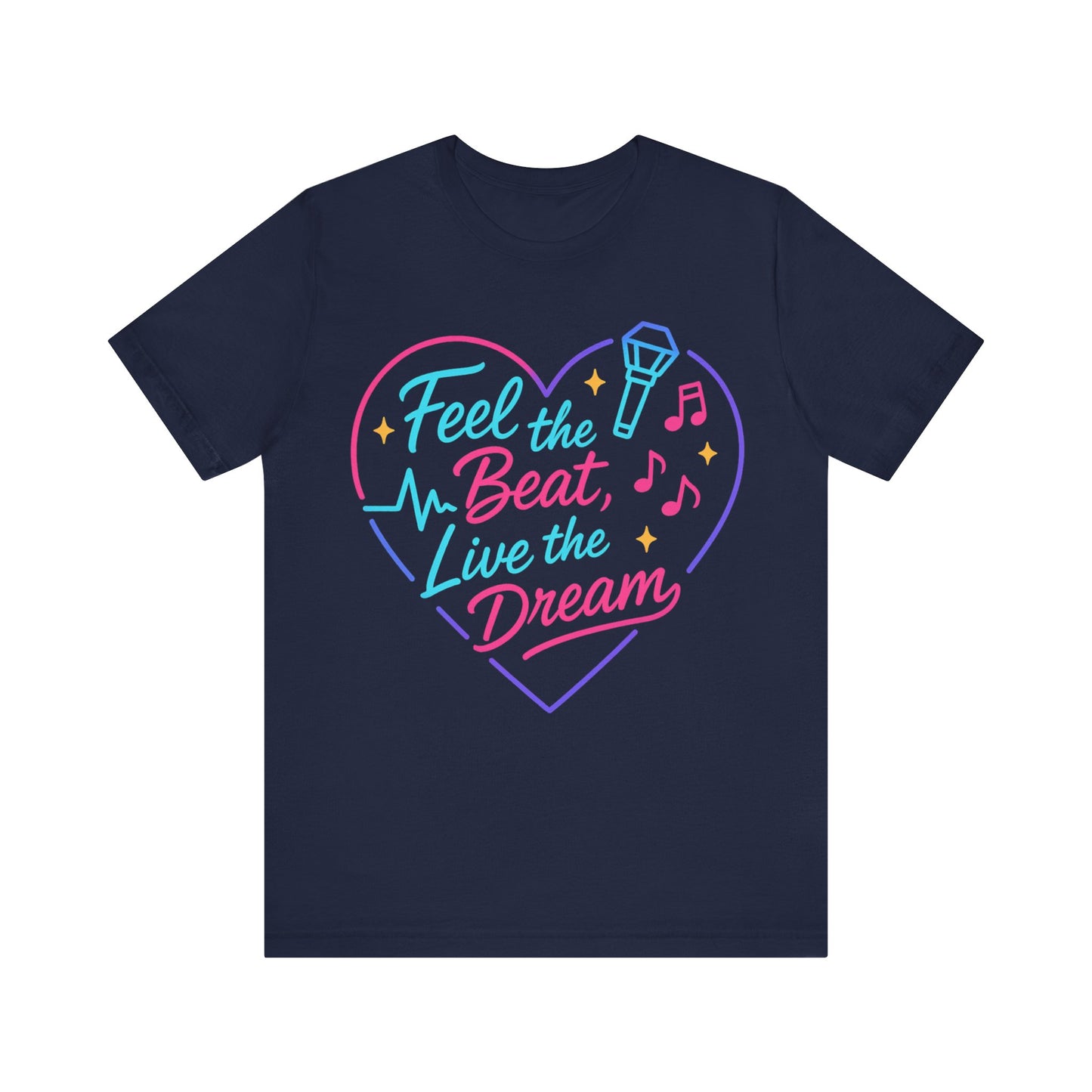K-Pop Inspired Graphic Tee for Music Lovers, Feel the Beat T-Shirt, Unisex Music Tee, Concert Apparel, Gift for Fans, Festival Wear