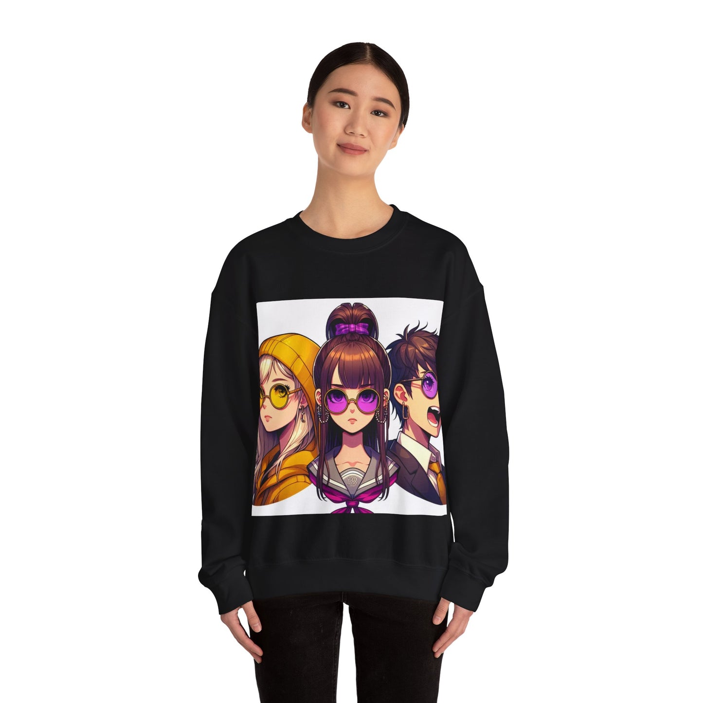 K-Pop Universe Crewneck Sweatshirt | Unisex Heavy Blend™, Trendy Fashion Apparel, Cozy Streetwear, Gift for Fans, Retro Style