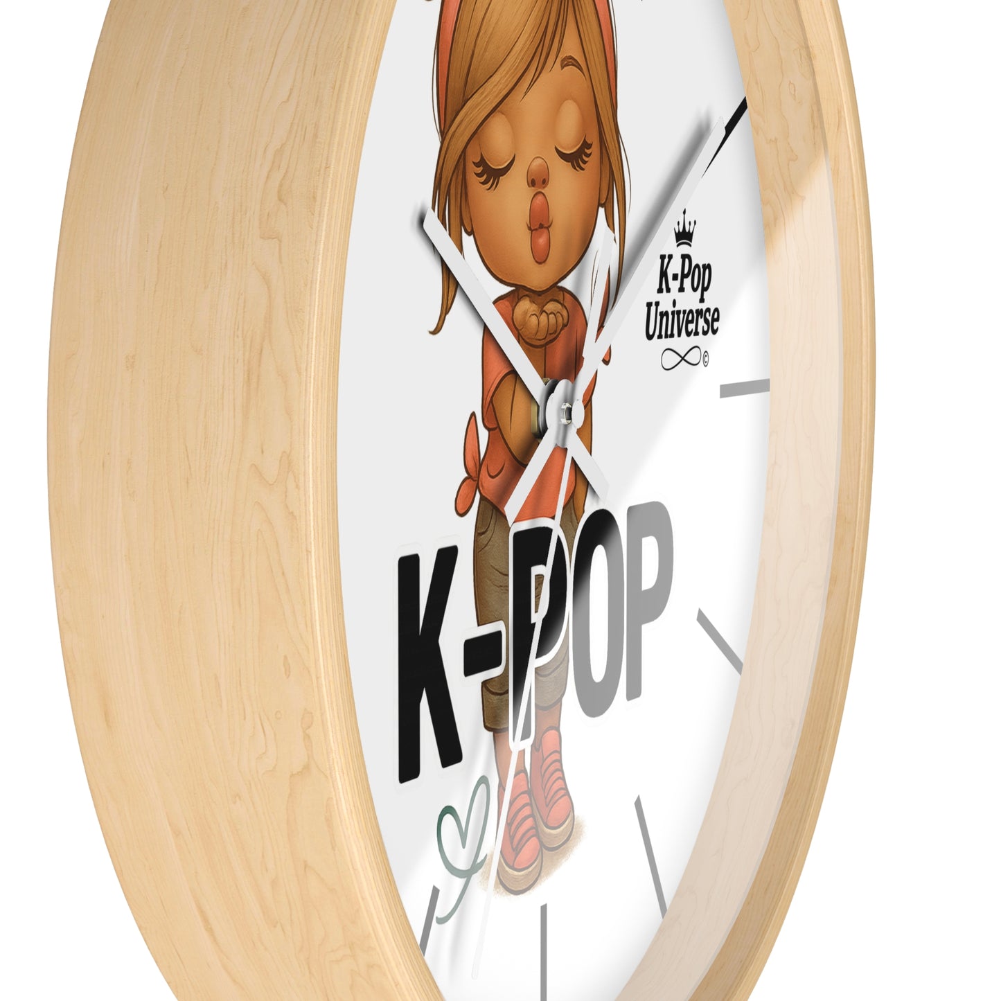 K-Pop Themed Wall Clock, Cute K-Pop Decor, Fan Gift, Music Lover Gift, Unique Home Decor, Trendy Wall Art