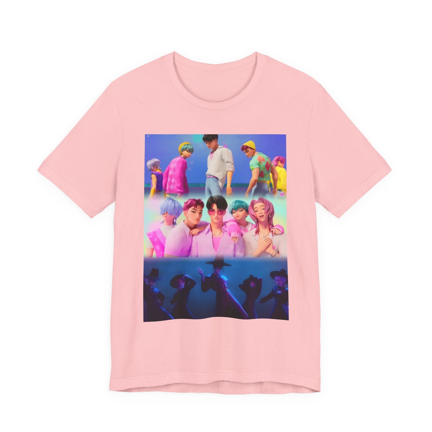 ‼️Limited edition‼️ K-Pop Inspired Unisex Jersey Tee, Perfect for Concerts, Casual Wear, Fan Apparel, Gifts for Music Lovers, Streetwear, K-pop demon hunters,Saja boys
