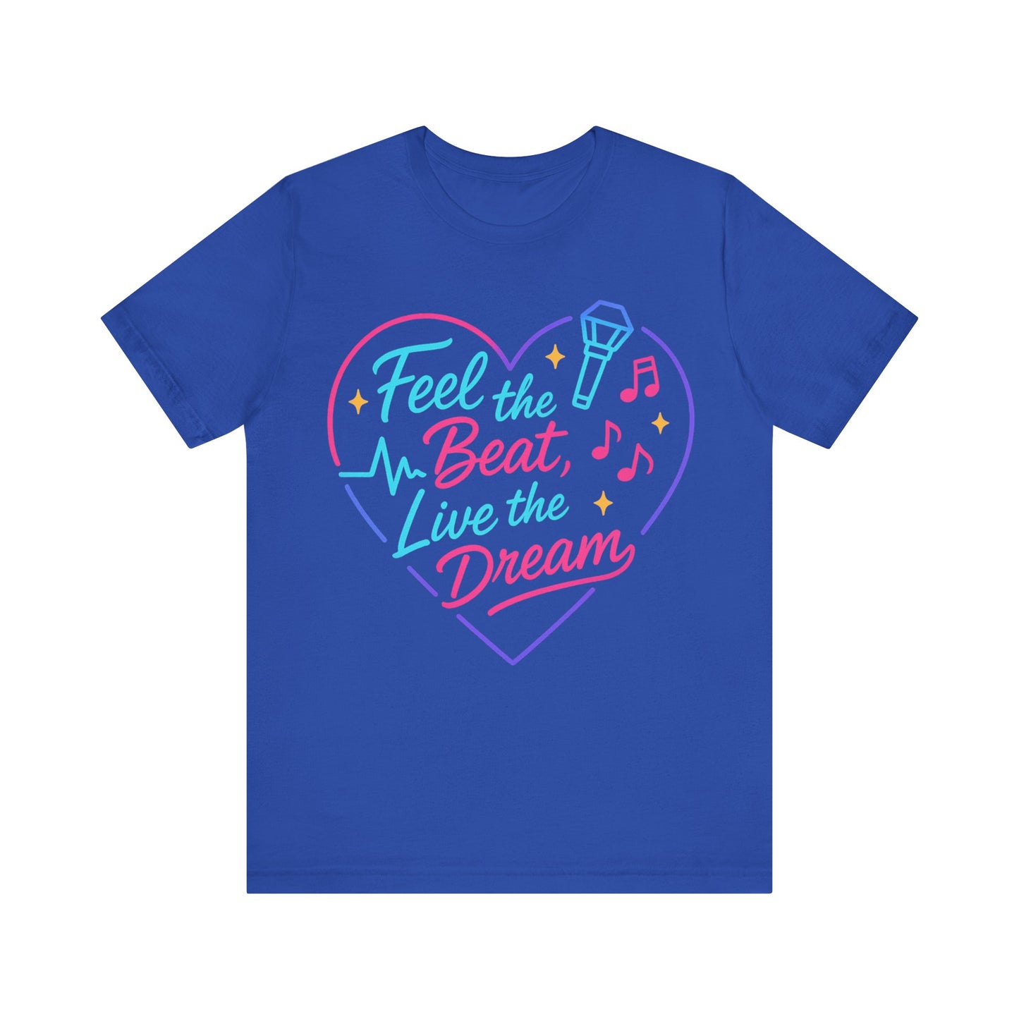K-Pop Inspired Graphic Tee for Music Lovers, Feel the Beat T-Shirt, Unisex Music Tee, Concert Apparel, Gift for Fans, Festival Wear