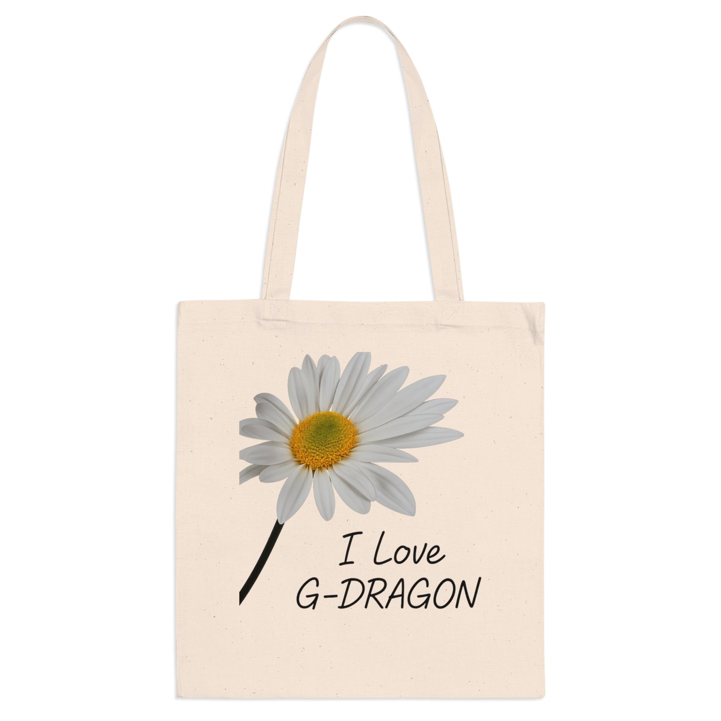 K-Pop Tote Bags, I Love G-Dragon Shopper, Cute Floral Tote, K-Pop Fan Accessory, Eco-Friendly Bag for Music Lovers,GD, G-DRAGON