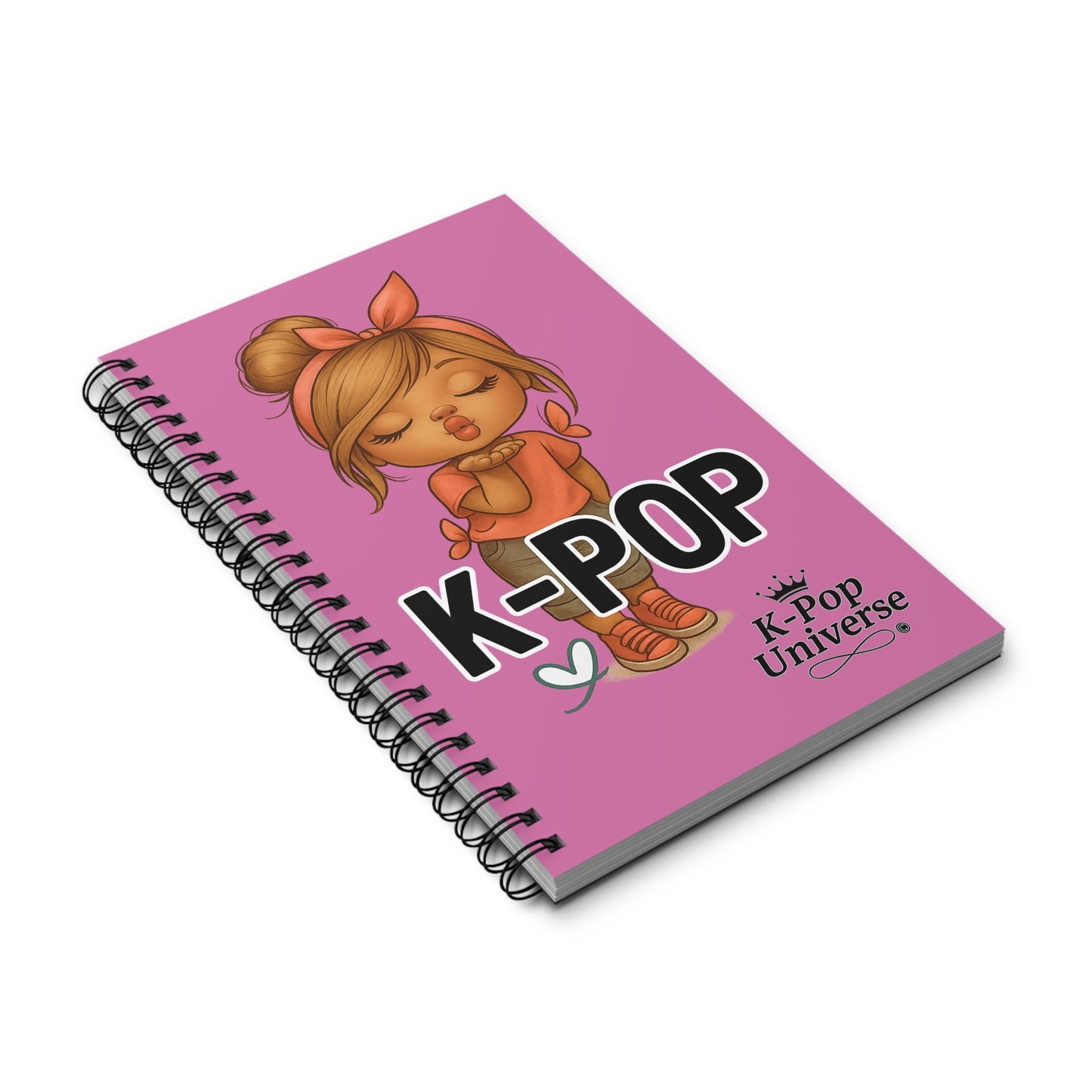 K-Pop Themed Spiral Journal for Fans, Cute Notebook, Gift for K-Pop Lovers, School Supplies, Music Inspiration