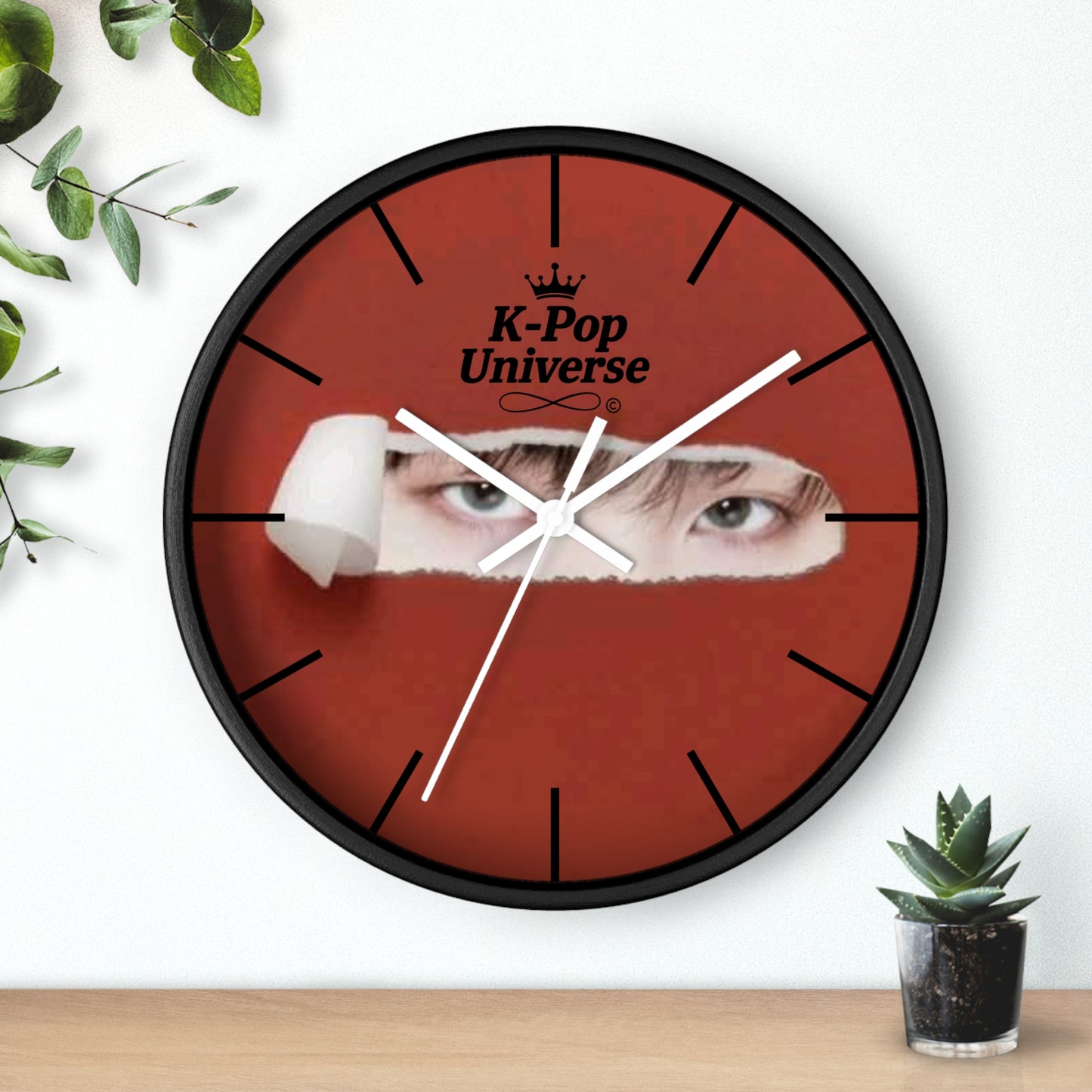 Wall Clock,K-Pop Universe Wall Clock, K-Pop Decor, Unique Gift, Home Decoration, Music Lover Accessory, Trendy Wall Art/Suga/bts