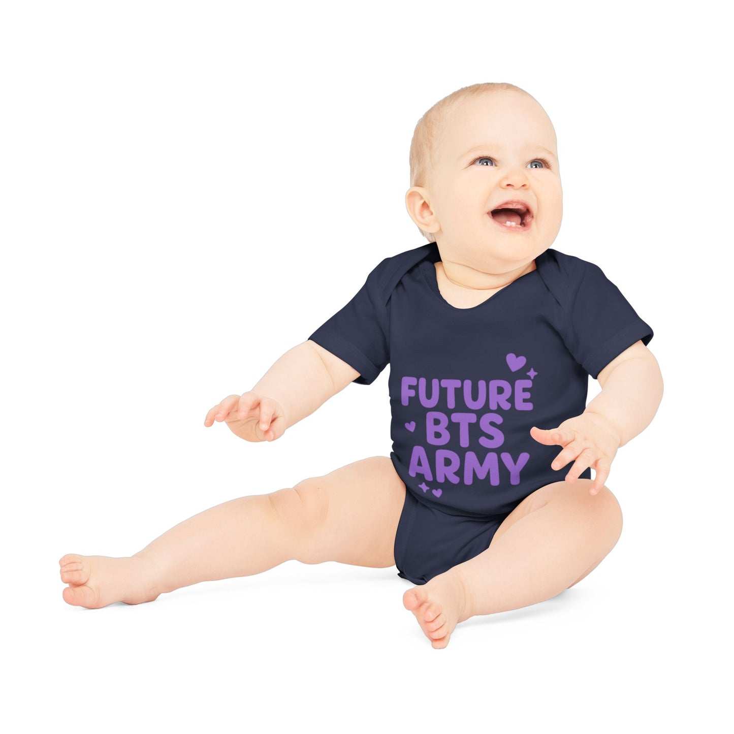 Baby Organic Short Sleeve Bodysuit, BTS,BTS ARMY, k-pop universe
