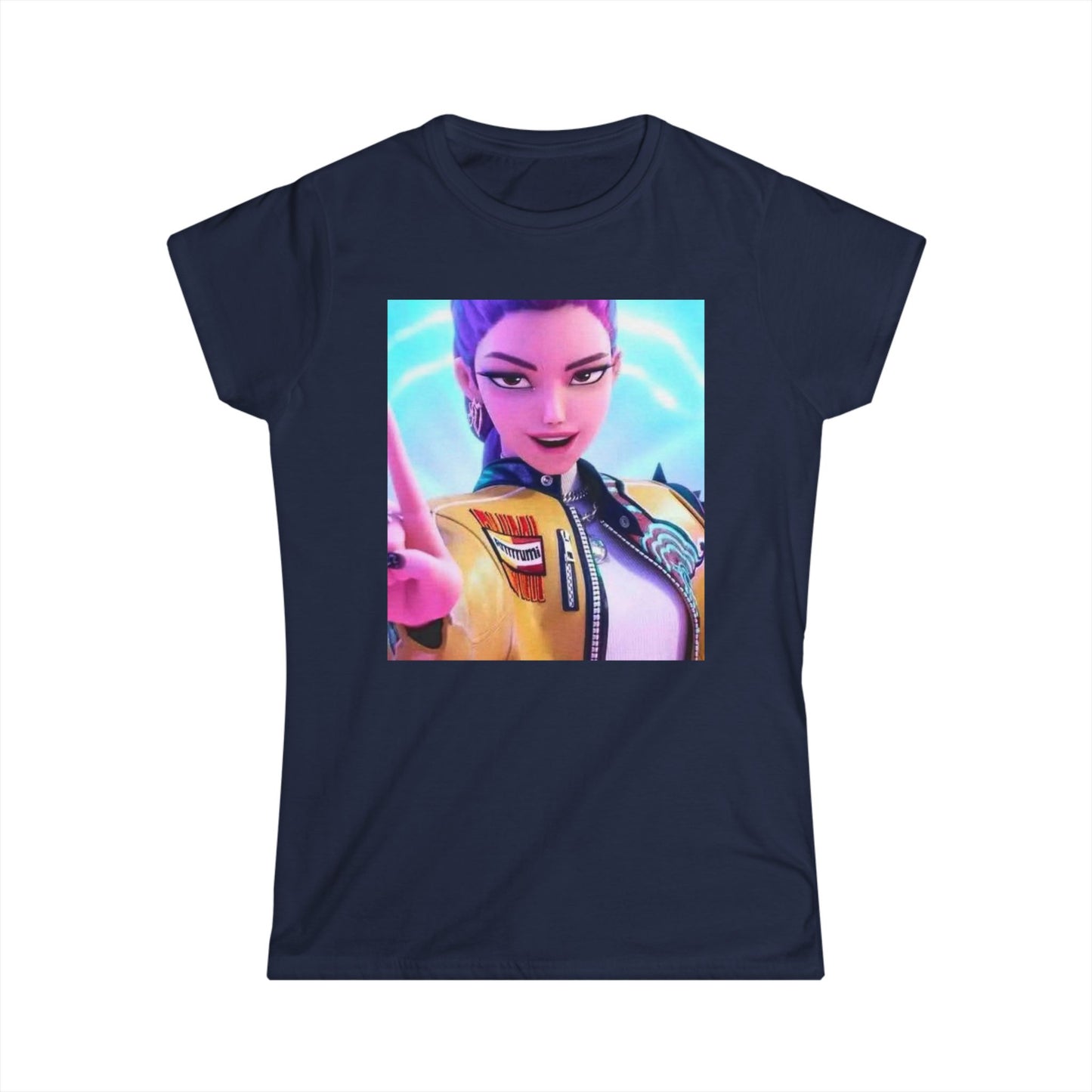 Women's Graphic Tee, Casual Wear, Gamer Shirt, Anime Style Top, Unique Gift for Her, Everyday Comfort, Birthday Present, k-pop demon Hunters