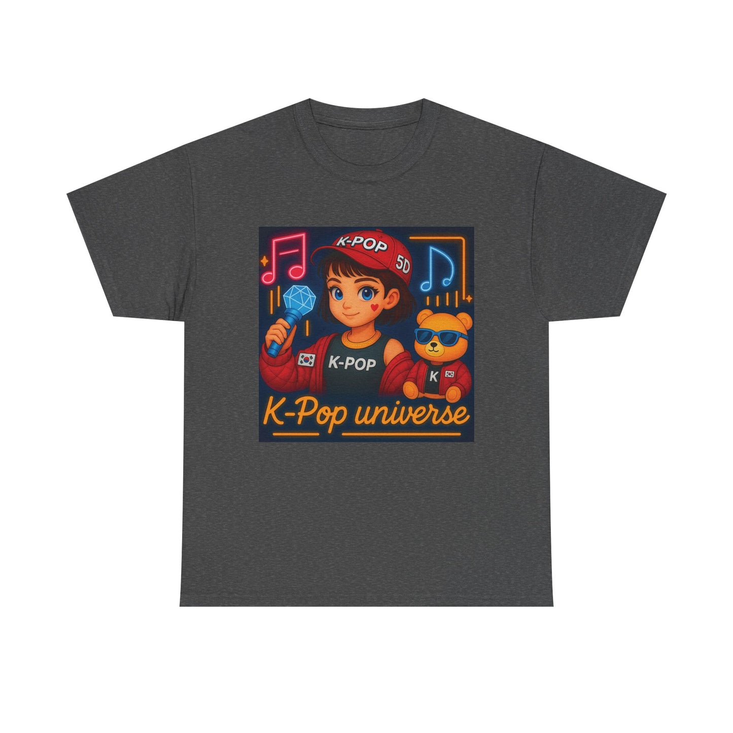 K-Pop Universe "Good Vibes Only" Graphic T-Shirt, Unisex Cotton Tee, Music Lover Gift, Concert Wear, Casual Style