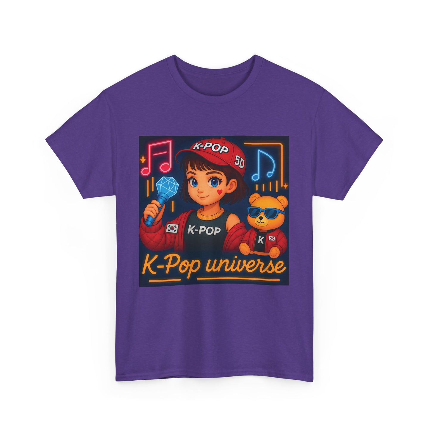 K-Pop Universe "Good Vibes Only" Graphic T-Shirt, Unisex Cotton Tee, Music Lover Gift, Concert Wear, Casual Style