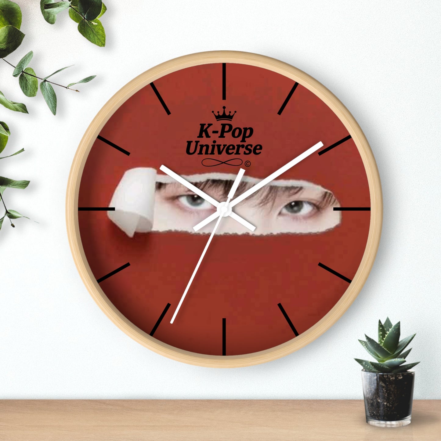 Wall Clock,K-Pop Universe Wall Clock, K-Pop Decor, Unique Gift, Home Decoration, Music Lover Accessory, Trendy Wall Art/Suga/bts