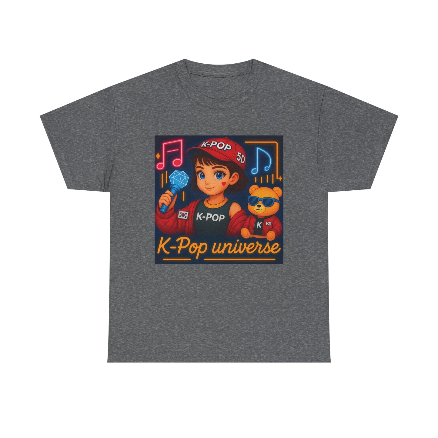 K-Pop Universe "Good Vibes Only" Graphic T-Shirt, Unisex Cotton Tee, Music Lover Gift, Concert Wear, Casual Style