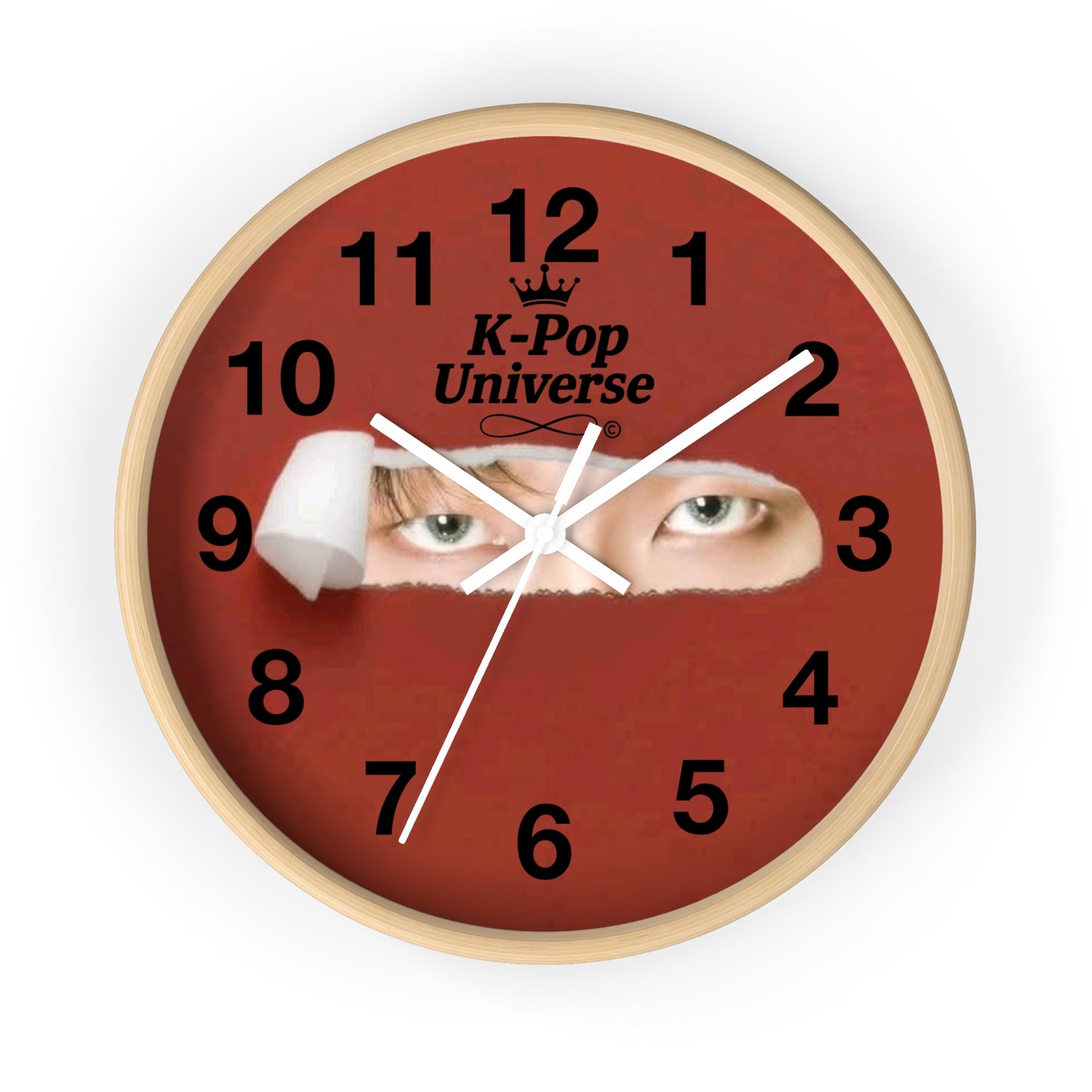 K-Pop Themed Wall Clock, Unique Home Decor, Gift for Fans, Music Room Essential, Stylish Timepiece