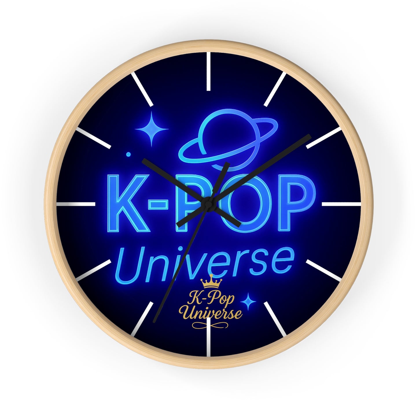 Wall ClockK-Pop Cat Acrylic Wall Clock, Cute Home Decor, Fun Wall Art, Unique Gift for Cat Lovers, K-Pop Fan Merchandise, Colorful Clock