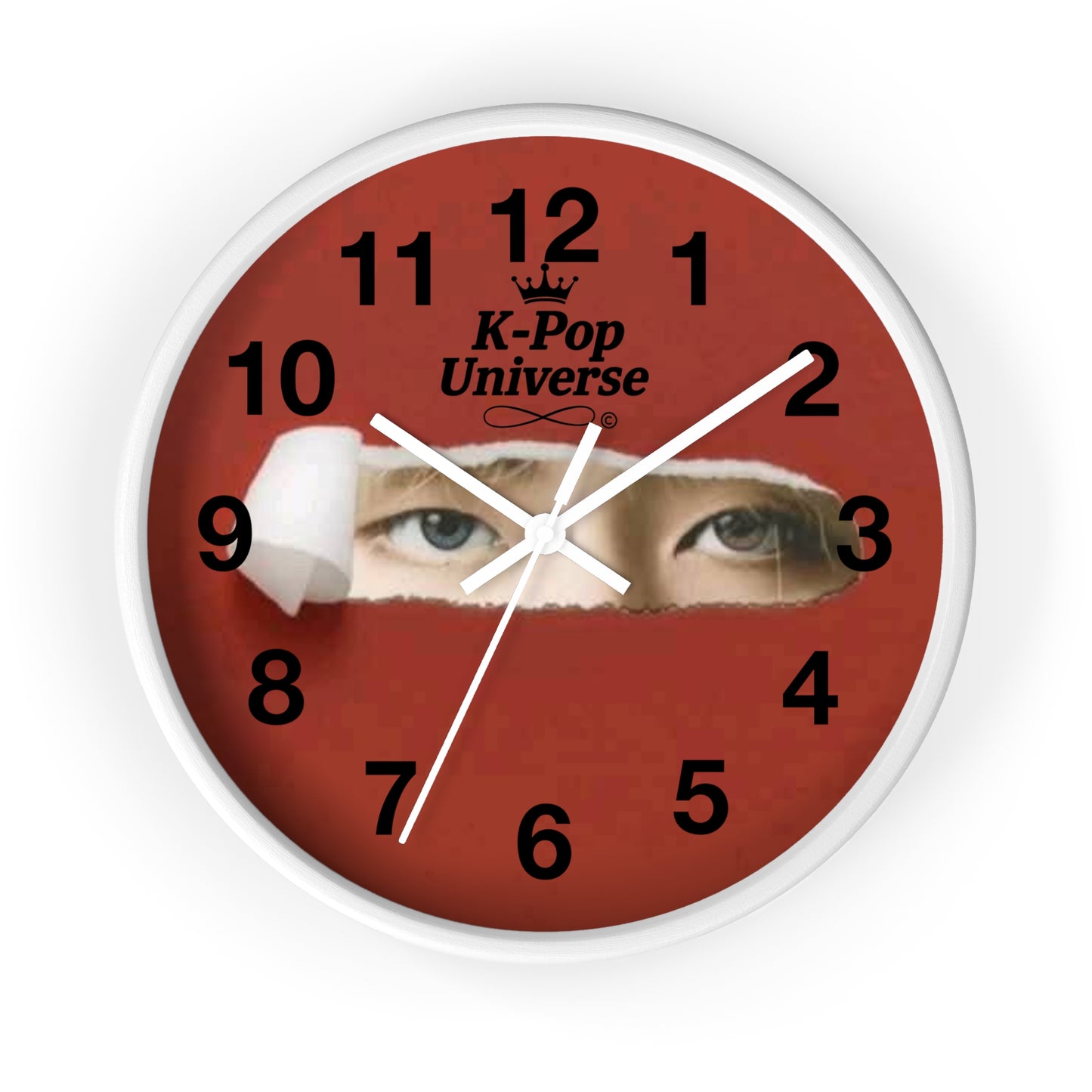 K-Pop Universe Wall Clock, K-Pop Decor, Unique Gift, Home Decoration, Music Lover Accessory, Trendy Wall Art, Kim TAEHYUNG/BTS