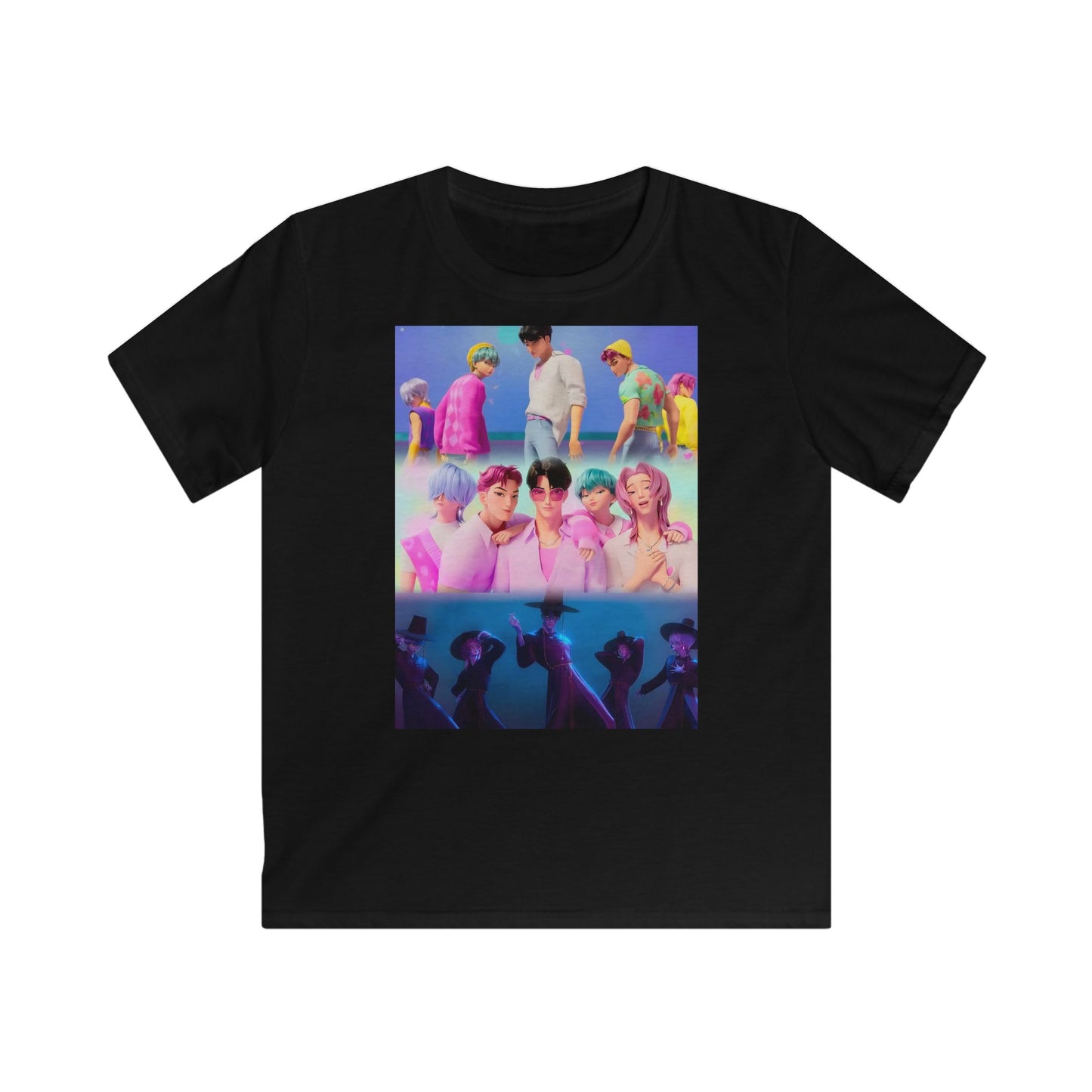 ‼️Limited edition‼️Vibrant Kids Graphic Tee - Colorful Summer Vibes, Perfect for Birthdays, Gifts, or Casual Outings, Youth Apparel, Fun, Stylish, Playful,Saja boys, K-pop Demon Hunters