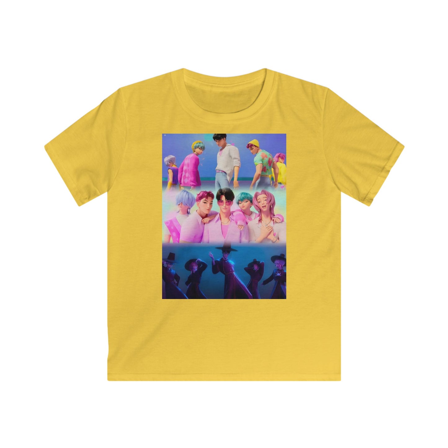 ‼️Limited edition‼️Vibrant Kids Graphic Tee - Colorful Summer Vibes, Perfect for Birthdays, Gifts, or Casual Outings, Youth Apparel, Fun, Stylish, Playful,Saja boys, K-pop Demon Hunters