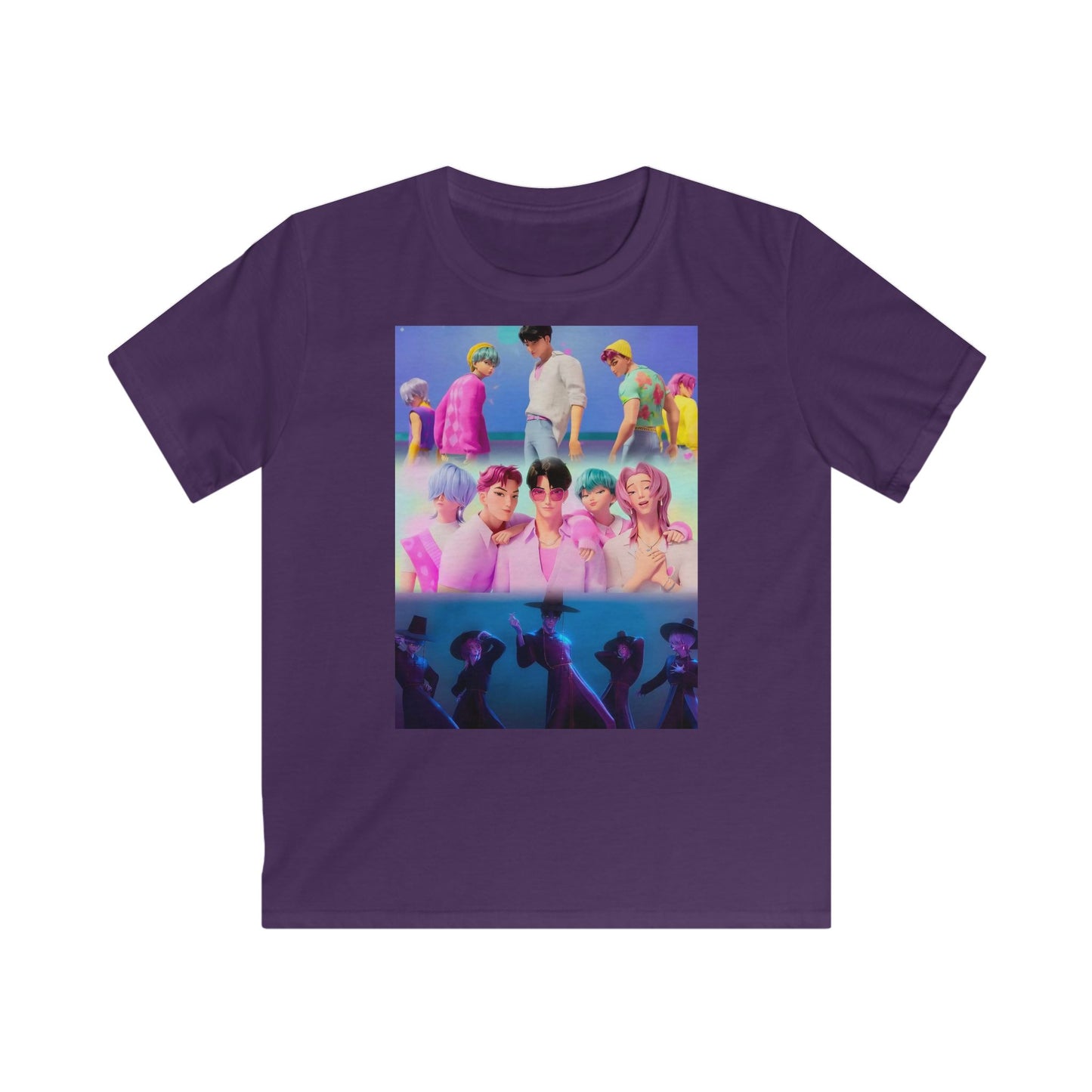‼️Limited edition‼️Vibrant Kids Graphic Tee - Colorful Summer Vibes, Perfect for Birthdays, Gifts, or Casual Outings, Youth Apparel, Fun, Stylish, Playful,Saja boys, K-pop Demon Hunters