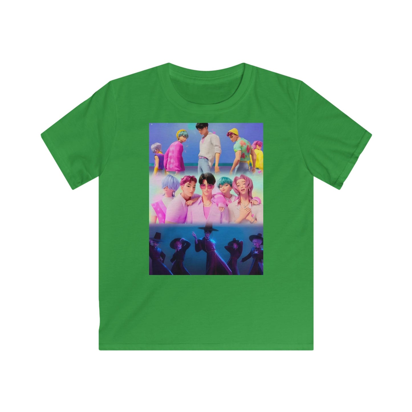 ‼️Limited edition‼️Vibrant Kids Graphic Tee - Colorful Summer Vibes, Perfect for Birthdays, Gifts, or Casual Outings, Youth Apparel, Fun, Stylish, Playful,Saja boys, K-pop Demon Hunters