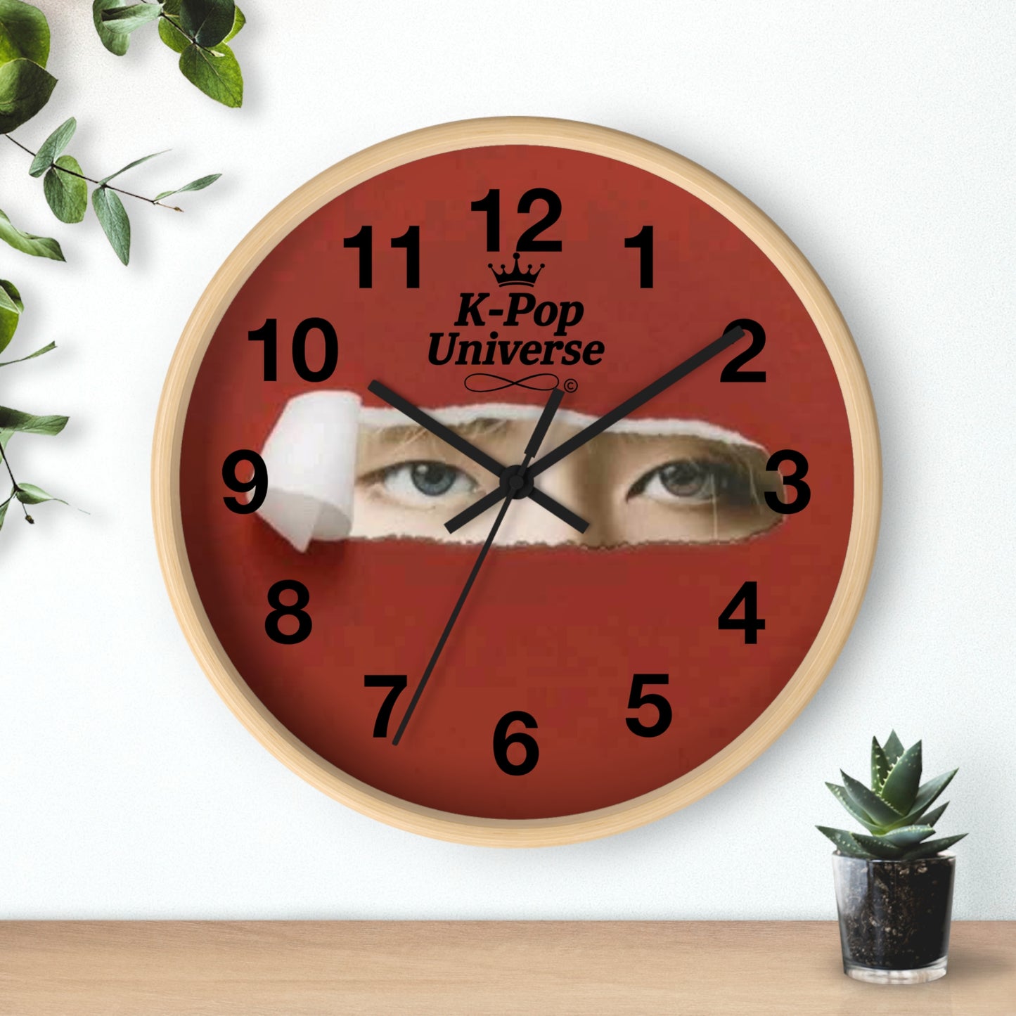 K-Pop Universe Wall Clock, K-Pop Decor, Unique Gift, Home Decoration, Music Lover Accessory, Trendy Wall Art, Kim TAEHYUNG/BTS
