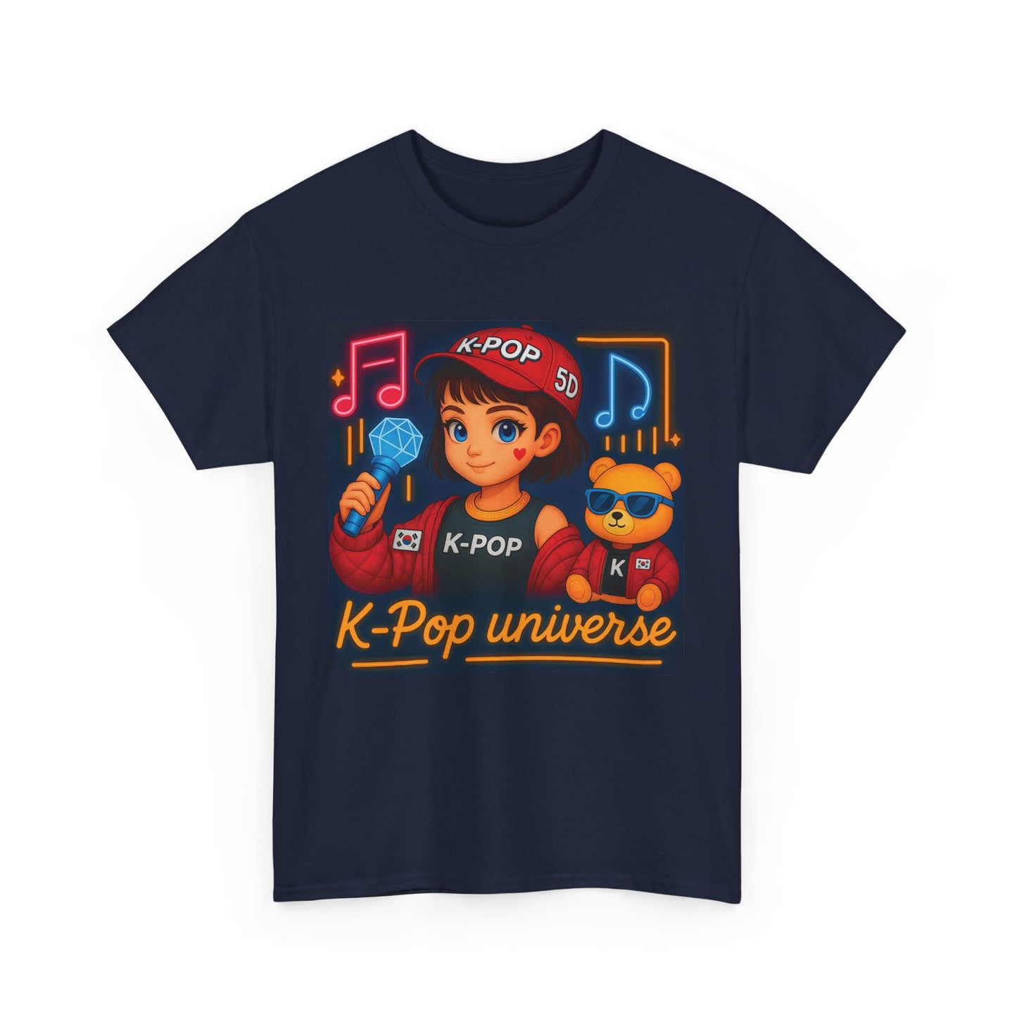 K-Pop Universe "Good Vibes Only" Graphic T-Shirt, Unisex Cotton Tee, Music Lover Gift, Concert Wear, Casual Style