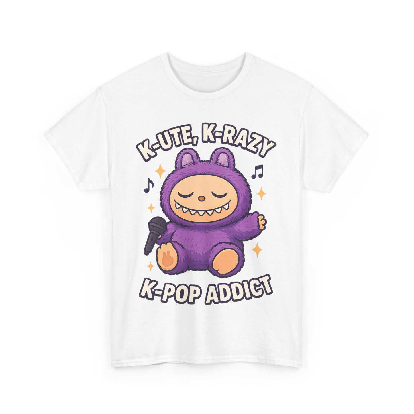 K-Pop Addict Tee, Cute Kawaii T-Shirt, Unisex Cotton Shirt, Music Lover Gift, K-Pop Universe Apparel