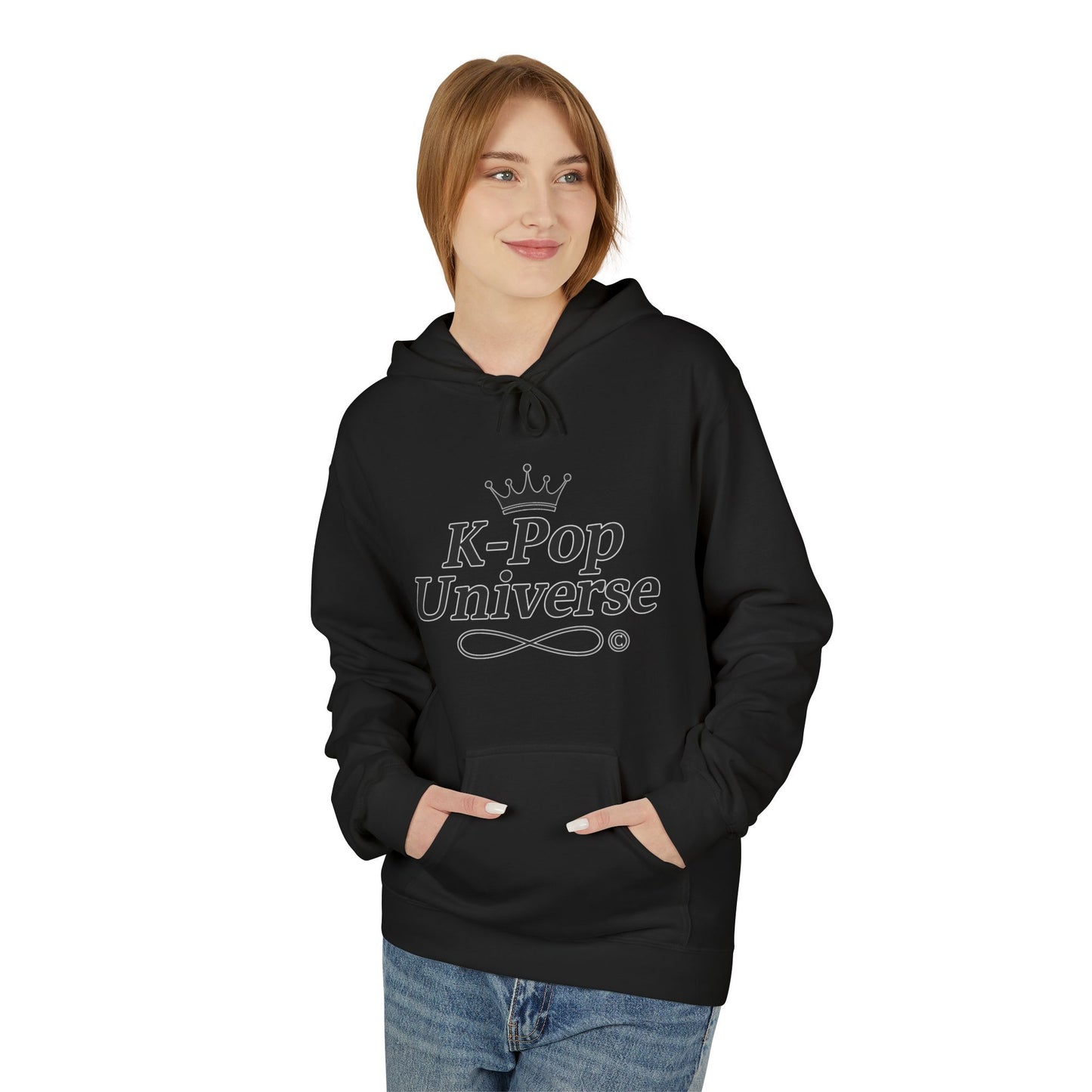 K-Pop Universe Stylish Unisex Fleece Hoodie | Cozy Concert Attire, Gift for Music Lovers, Casual Streetwear, Festival Outfit, Trendy Apparel