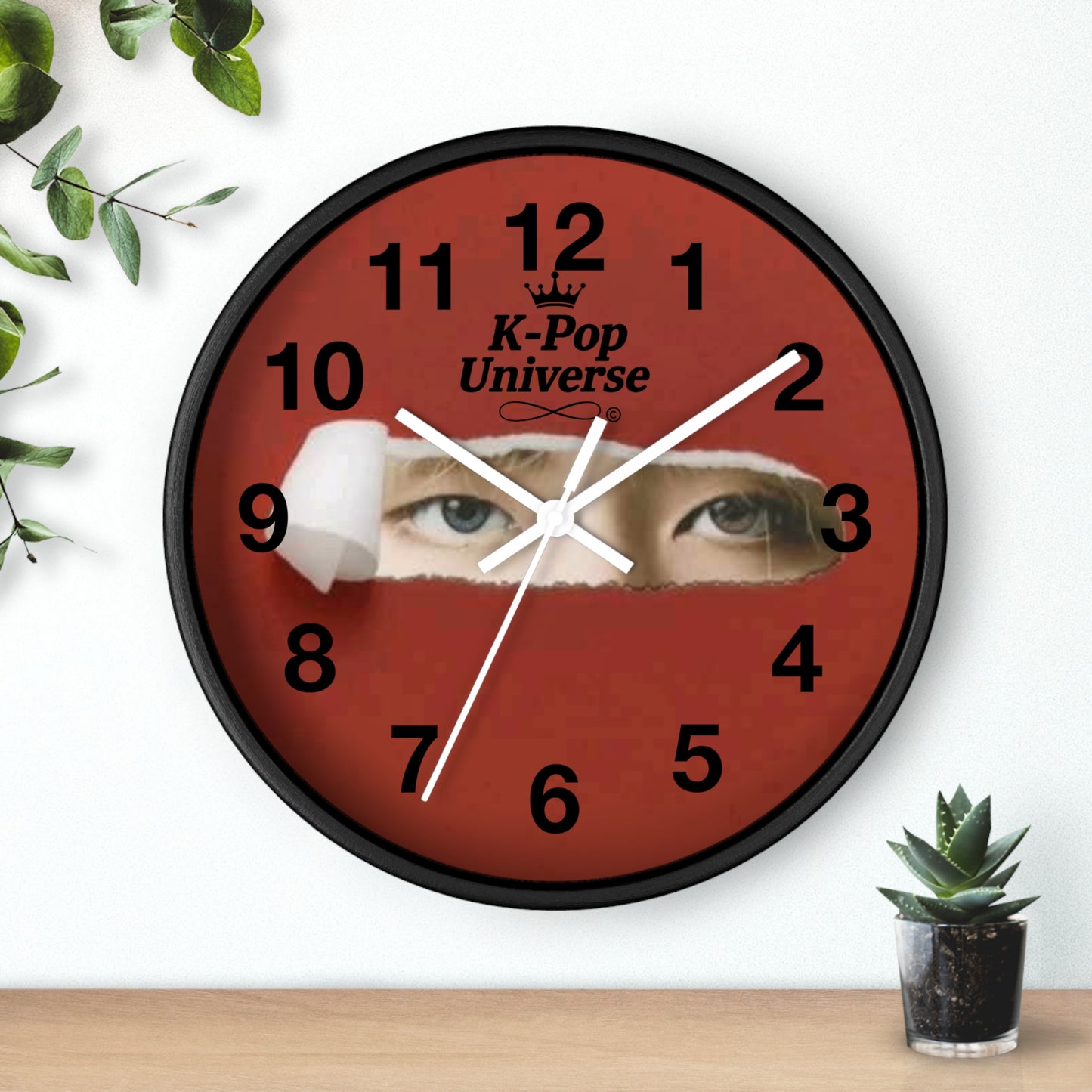 K-Pop Universe Wall Clock, K-Pop Decor, Unique Gift, Home Decoration, Music Lover Accessory, Trendy Wall Art, Kim TAEHYUNG/BTS
