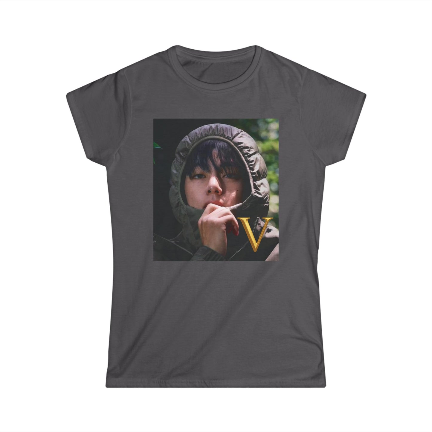 V/BTS/K-Pop Universe Women's Softstyle Tee, Trendy Graphic Tee, Casual K-Pop Shirt, Gift for Fans, Stylish Concert Outfit