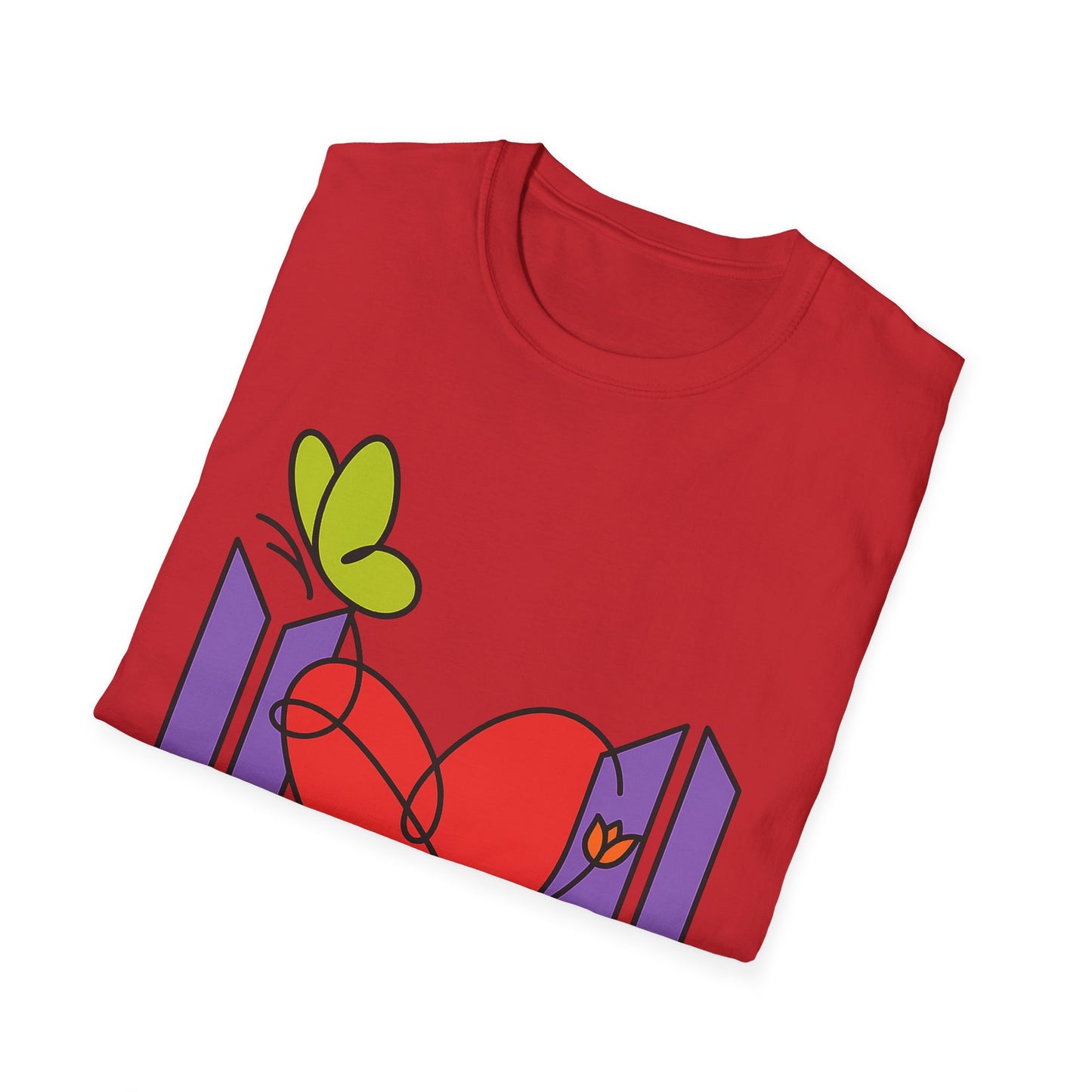 BTS Forever Heart T-Shirt, Unisex Graphic Tees, Music Lover Gift, Trendy Casual Wear, Fan Merchandise, Cute Aesthetic Top