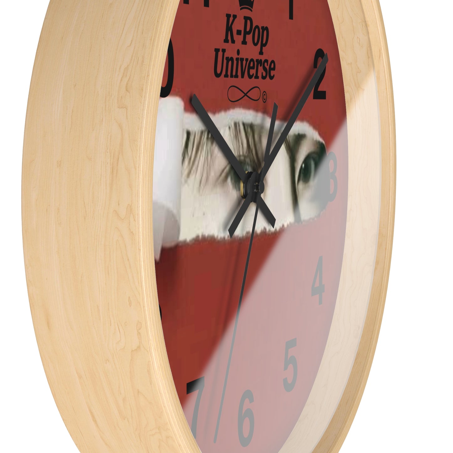 Wall Clock JK BTS/K-POPK-Pop Universe Wall Clock, K-Pop Decor, Unique Gift, Home Decoration, Music Lover Accessory, Trendy Wall Art