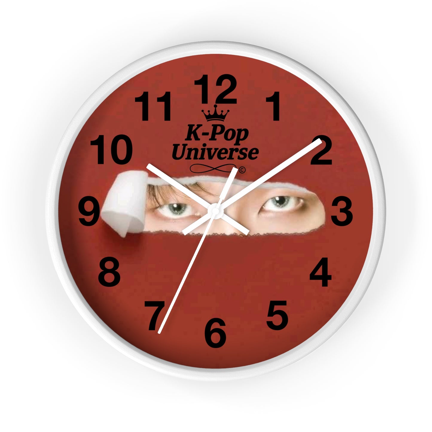 K-Pop Themed Wall Clock, Unique Home Decor, Gift for Fans, Music Room Essential, Stylish Timepiece