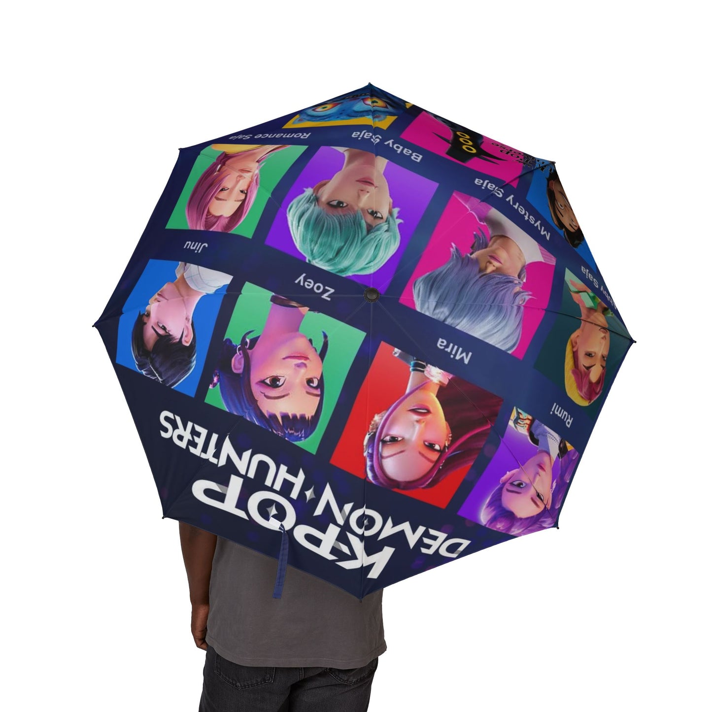 ❗LIMITED EDITION ❗ Semi-Automatic Foldable Umbrella, k-pop demon Jun