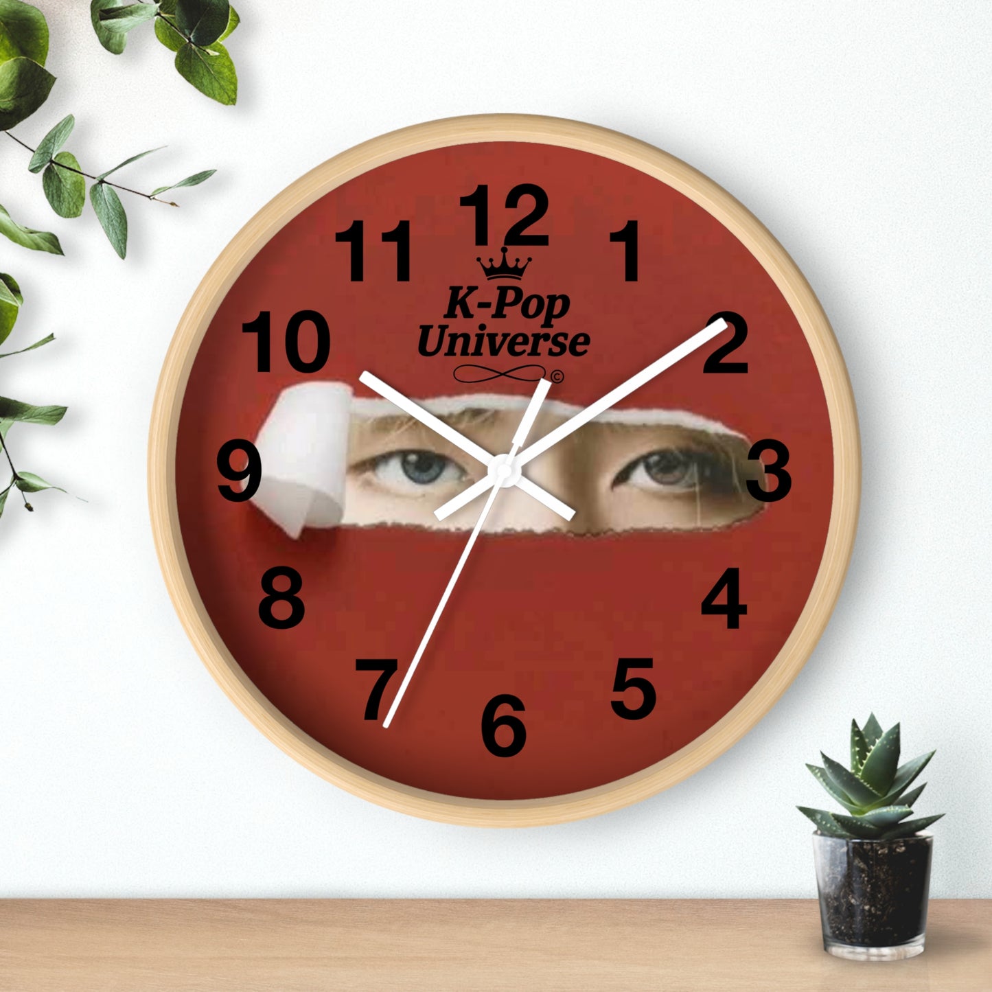 K-Pop Universe Wall Clock, K-Pop Decor, Unique Gift, Home Decoration, Music Lover Accessory, Trendy Wall Art, Kim TAEHYUNG/BTS