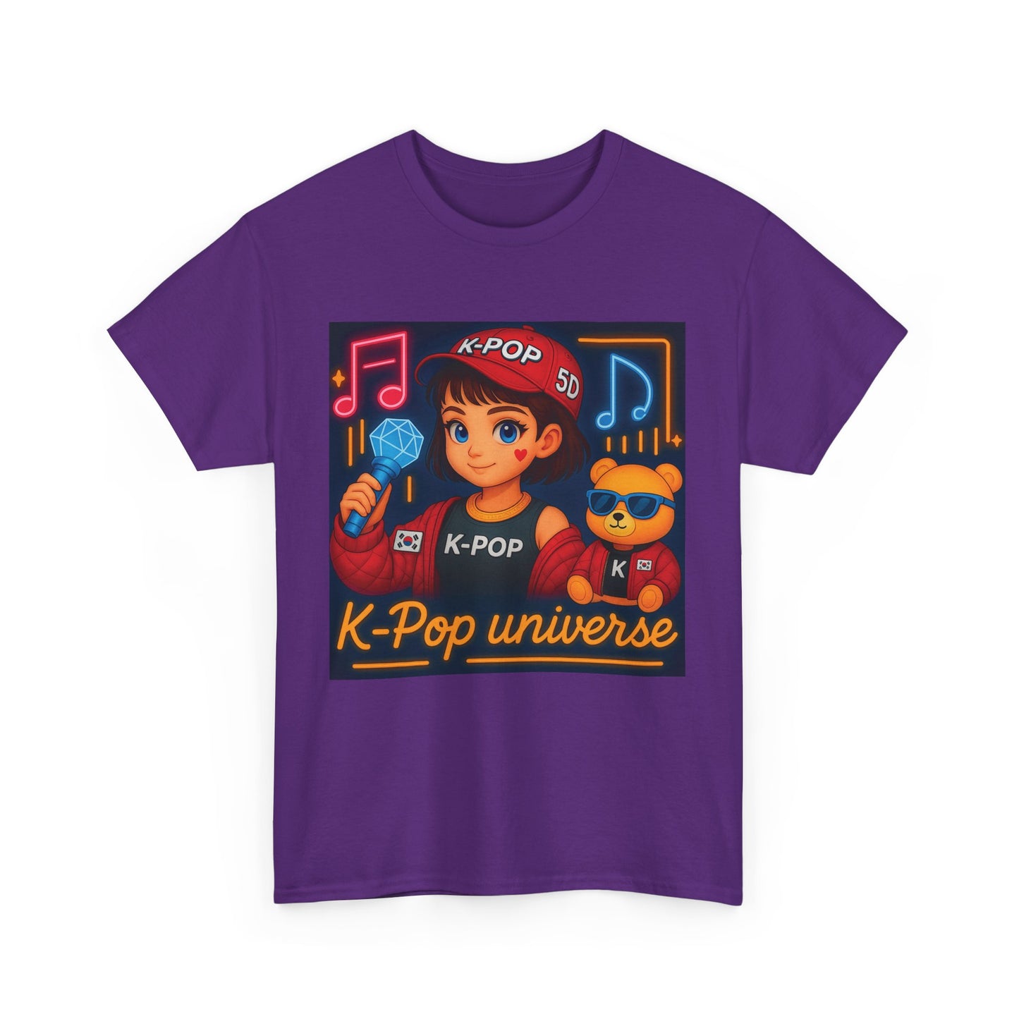 K-Pop Universe "Good Vibes Only" Graphic T-Shirt, Unisex Cotton Tee, Music Lover Gift, Concert Wear, Casual Style