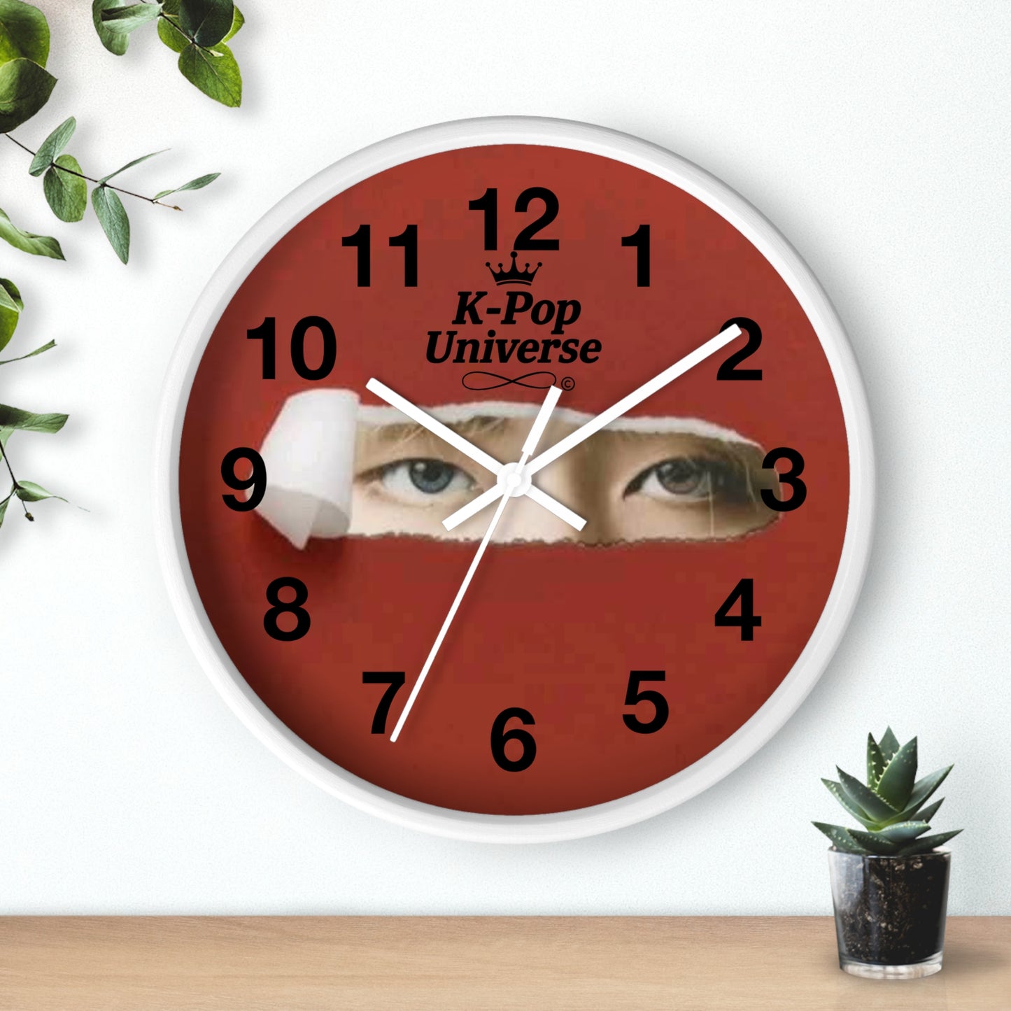 K-Pop Universe Wall Clock, K-Pop Decor, Unique Gift, Home Decoration, Music Lover Accessory, Trendy Wall Art, Kim TAEHYUNG/BTS