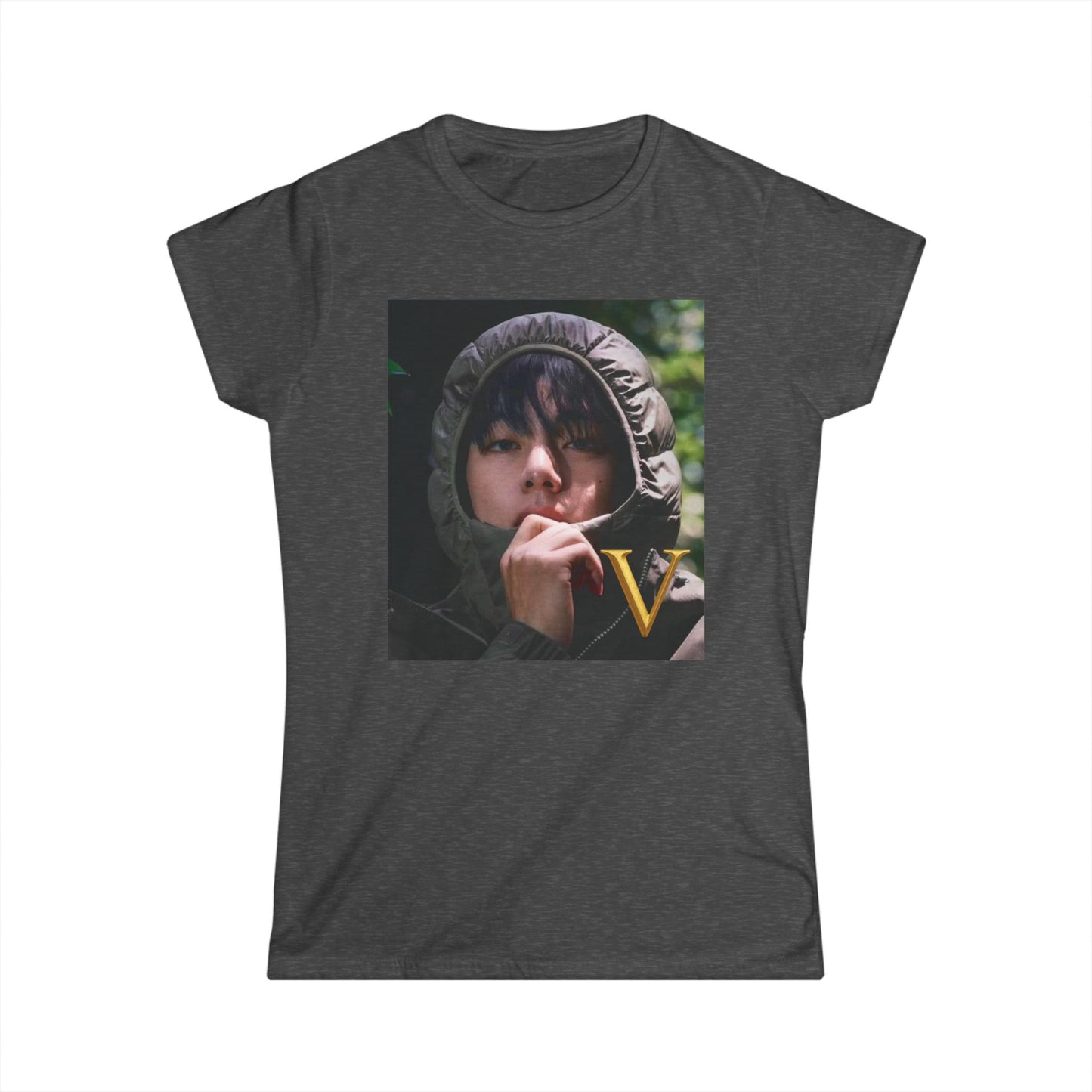 V/BTS/K-Pop Universe Women's Softstyle Tee, Trendy Graphic Tee, Casual K-Pop Shirt, Gift for Fans, Stylish Concert Outfit