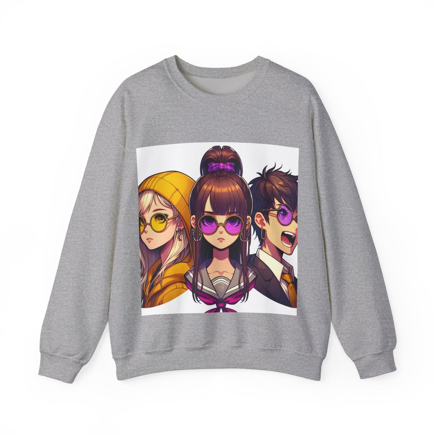 K-Pop Universe Crewneck Sweatshirt | Unisex Heavy Blend™, Trendy Fashion Apparel, Cozy Streetwear, Gift for Fans, Retro Style