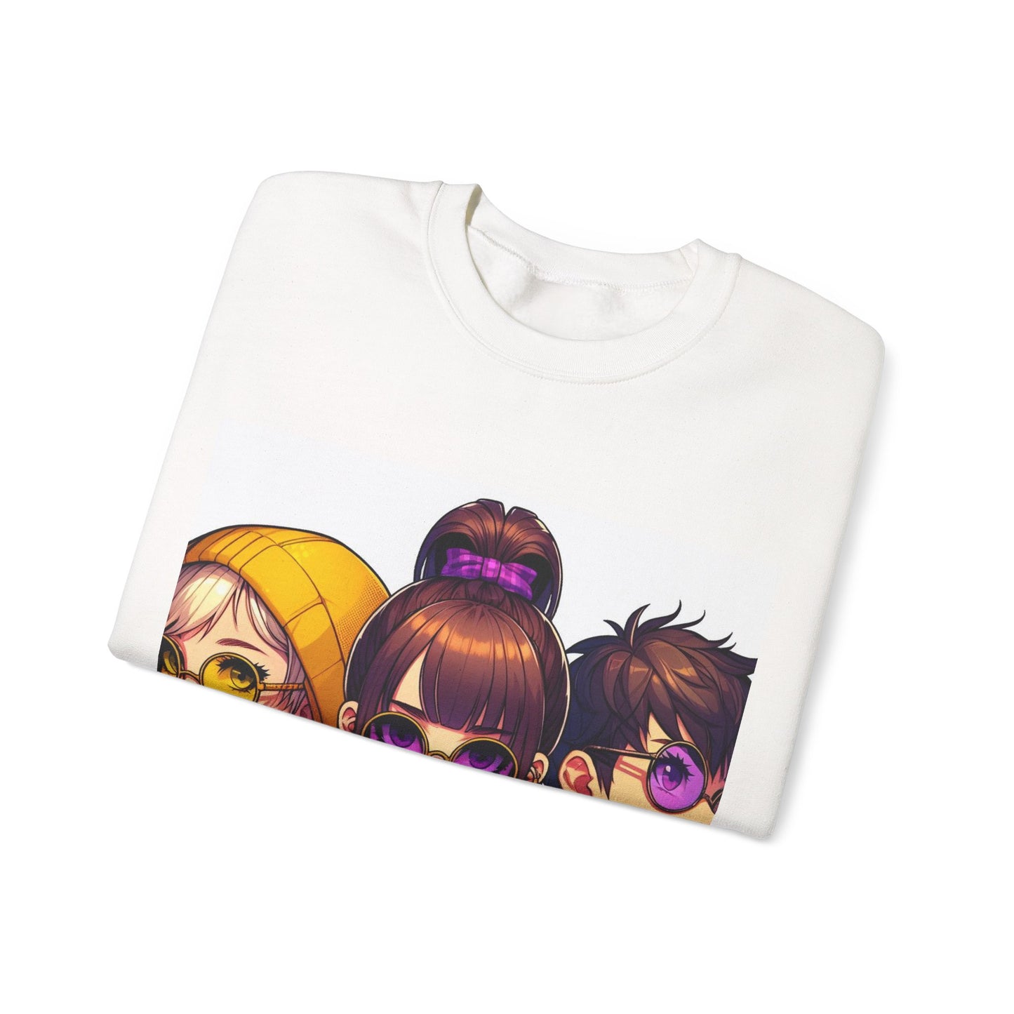 K-Pop Universe Crewneck Sweatshirt | Unisex Heavy Blend™, Trendy Fashion Apparel, Cozy Streetwear, Gift for Fans, Retro Style