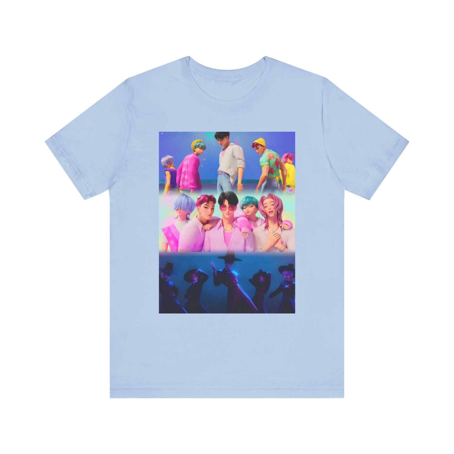 ‼️Limited edition‼️ K-Pop Inspired Unisex Jersey Tee, Perfect for Concerts, Casual Wear, Fan Apparel, Gifts for Music Lovers, Streetwear, K-pop demon hunters,Saja boys