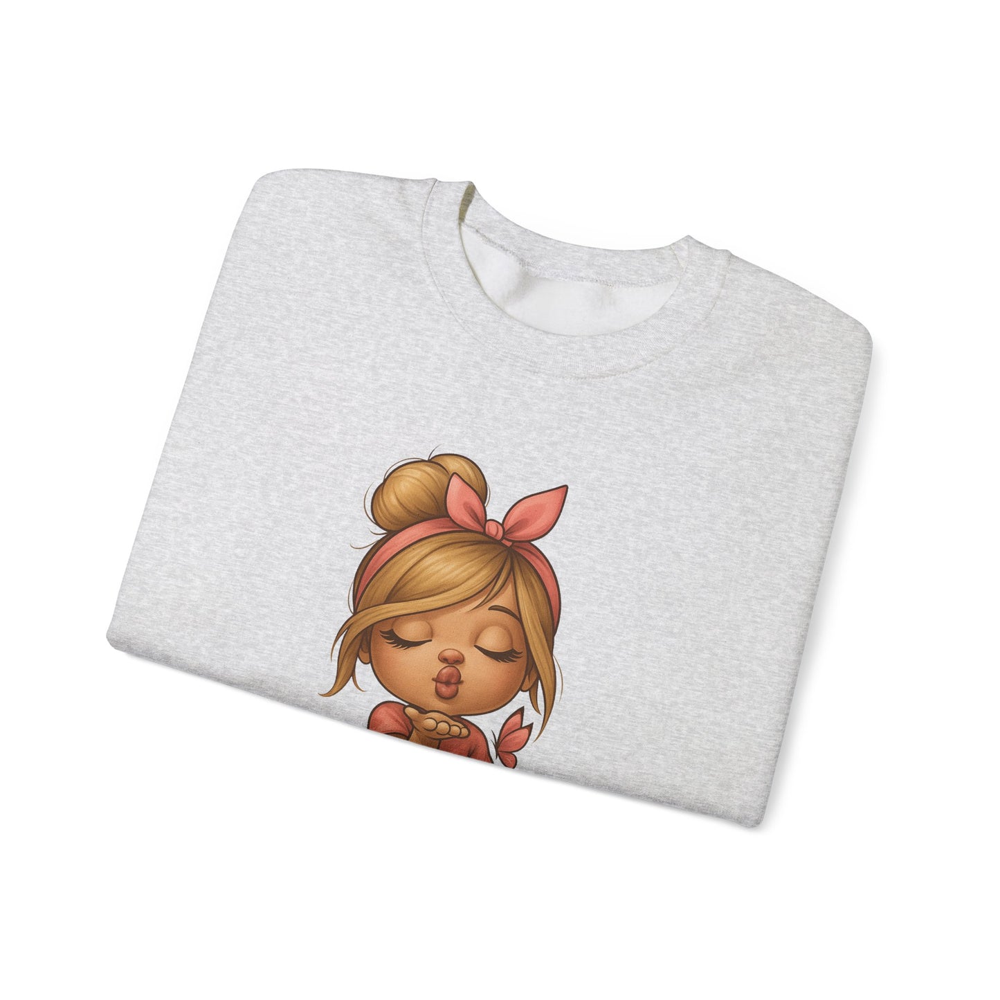 K-Pop Girl Crewneck Sweatshirt, Trendy Gift for Music Lovers, Stylish Cozy Wear, Perfect for Concerts, Fashionable Graphic Sweatshirt