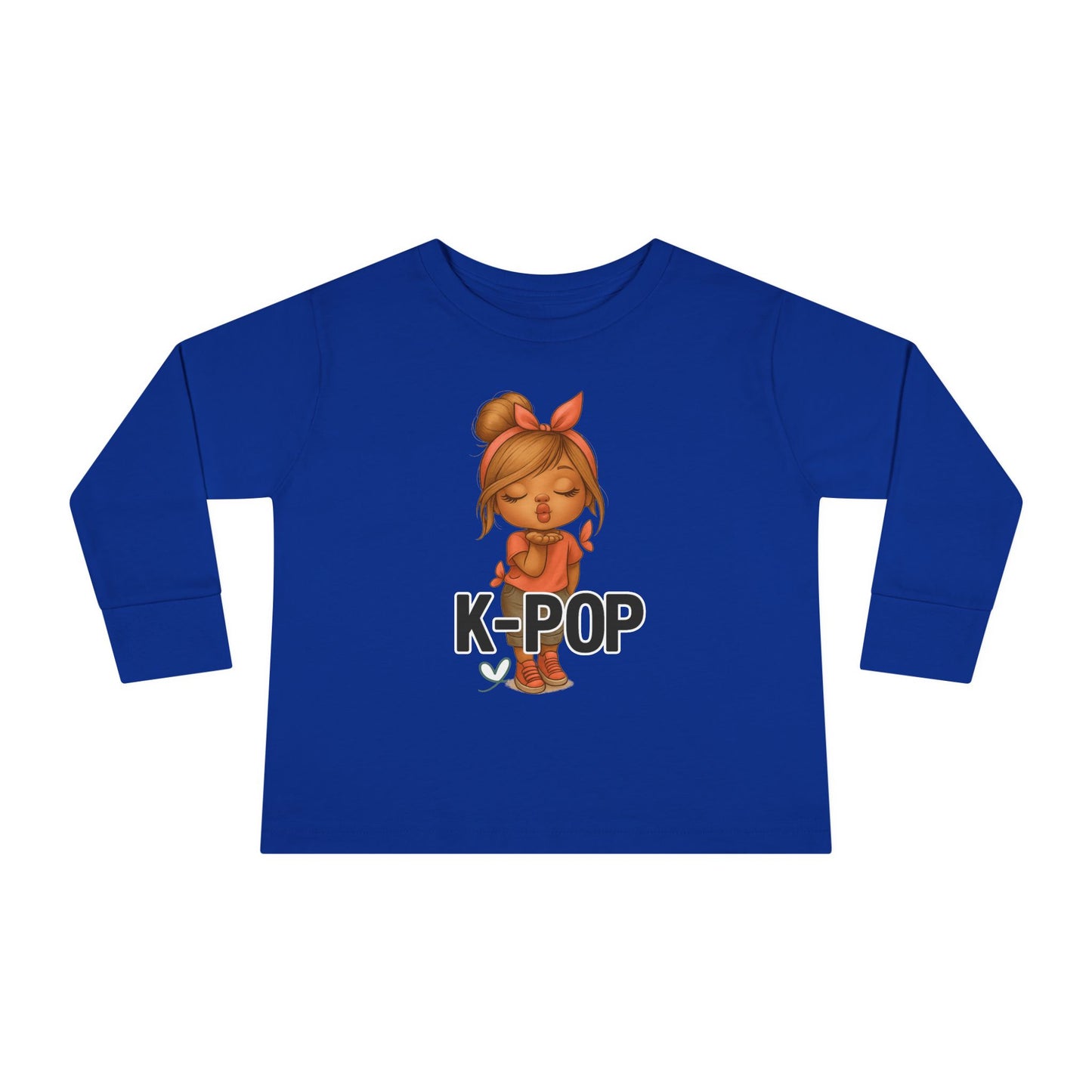 K-Pop Toddler Long Sleeve Tee, Cute K-Pop Shirt, Gift for Kids, Playtime Tee, Musical Kids Apparel, Child's Fashion Top