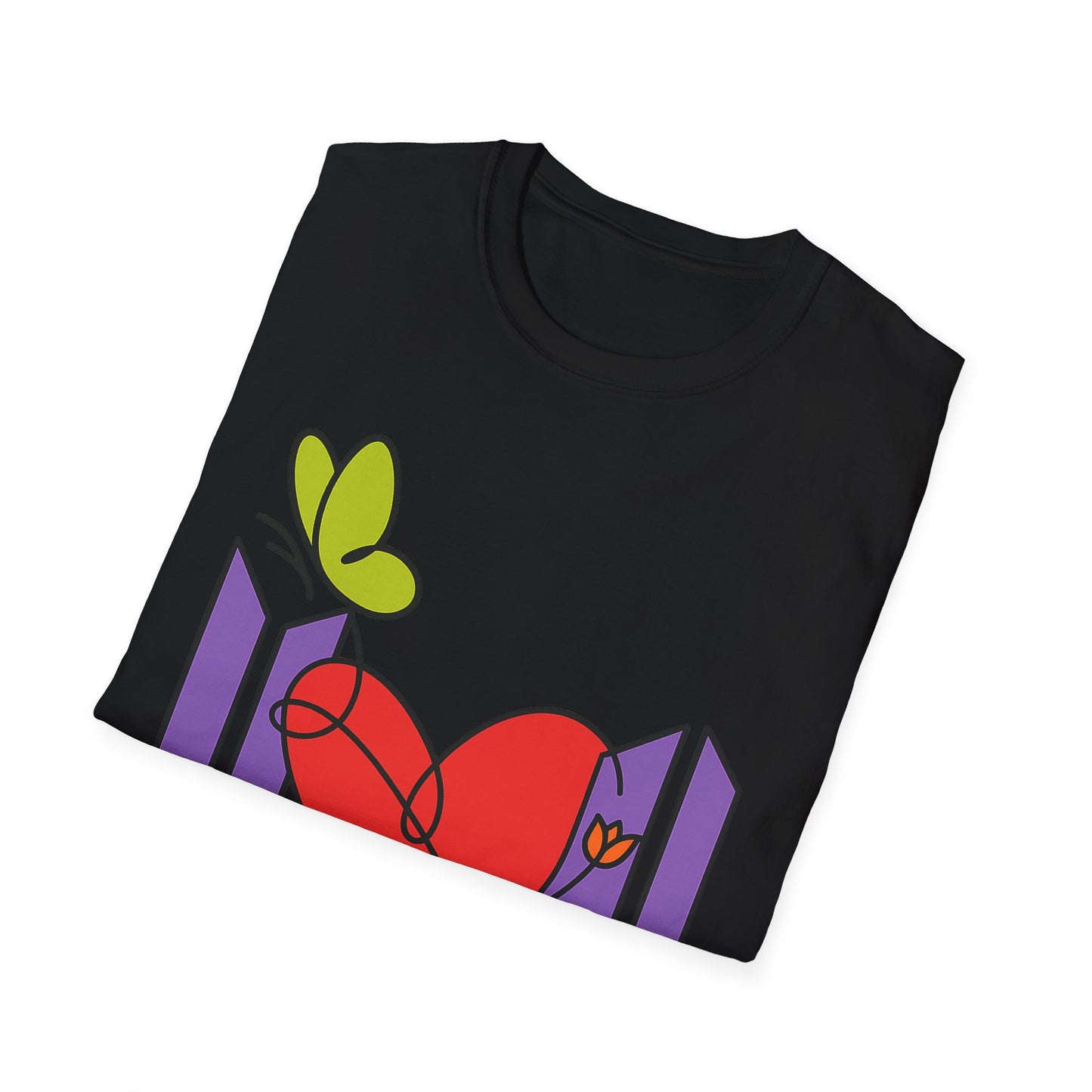BTS Forever Heart T-Shirt, Unisex Graphic Tees, Music Lover Gift, Trendy Casual Wear, Fan Merchandise, Cute Aesthetic Top
