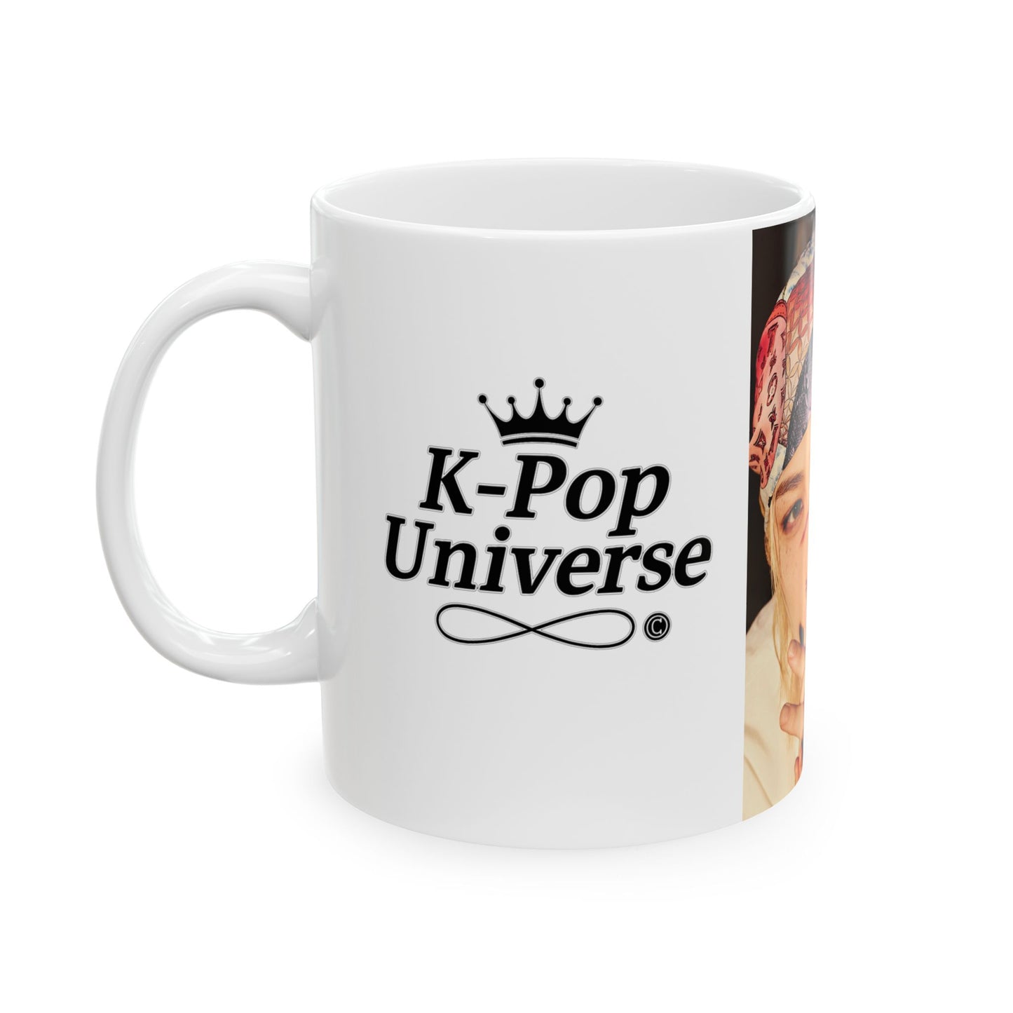 Stylish Ceramic Mug with Unique Design, Personal Gift, Coffee Lover's Mug, Trendy Drinkware, Creative Home Decor, K-Pop Inspired, Félix, STRAY KIDS