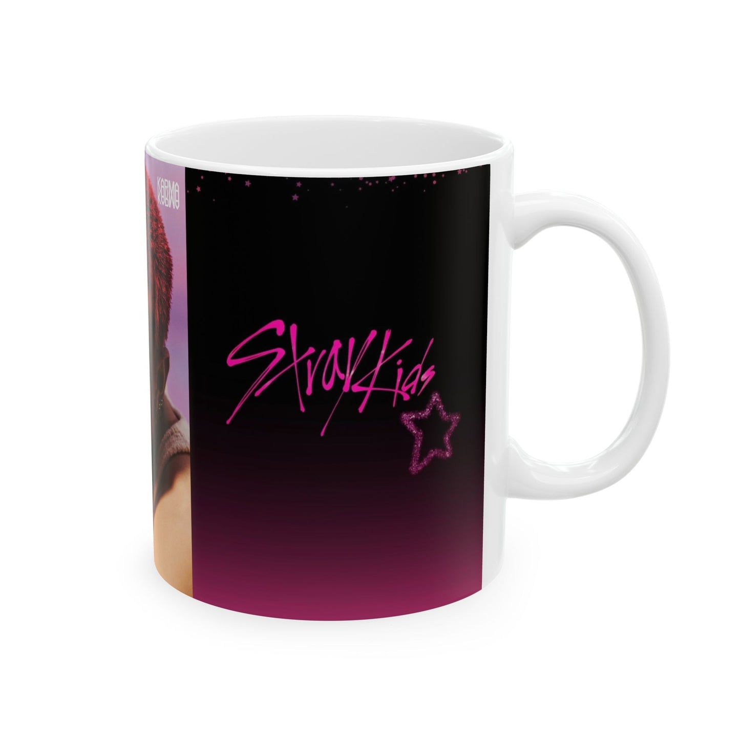 Trendy Ceramic Mug with QR Code - Perfect for Coffee Lovers, Unique Gift, Personalized Tea Cup, K-Pop Fan Merchandise, Custom Drinkware