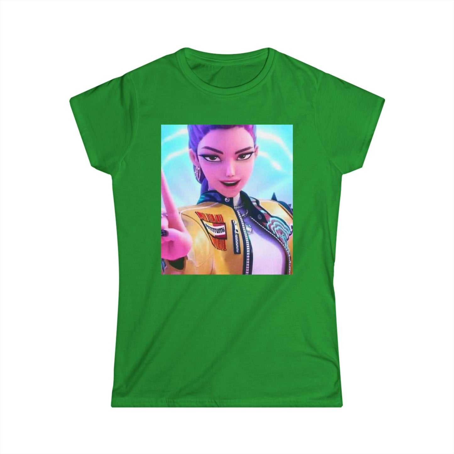 Women's Graphic Tee, Casual Wear, Gamer Shirt, Anime Style Top, Unique Gift for Her, Everyday Comfort, Birthday Present, k-pop demon Hunters