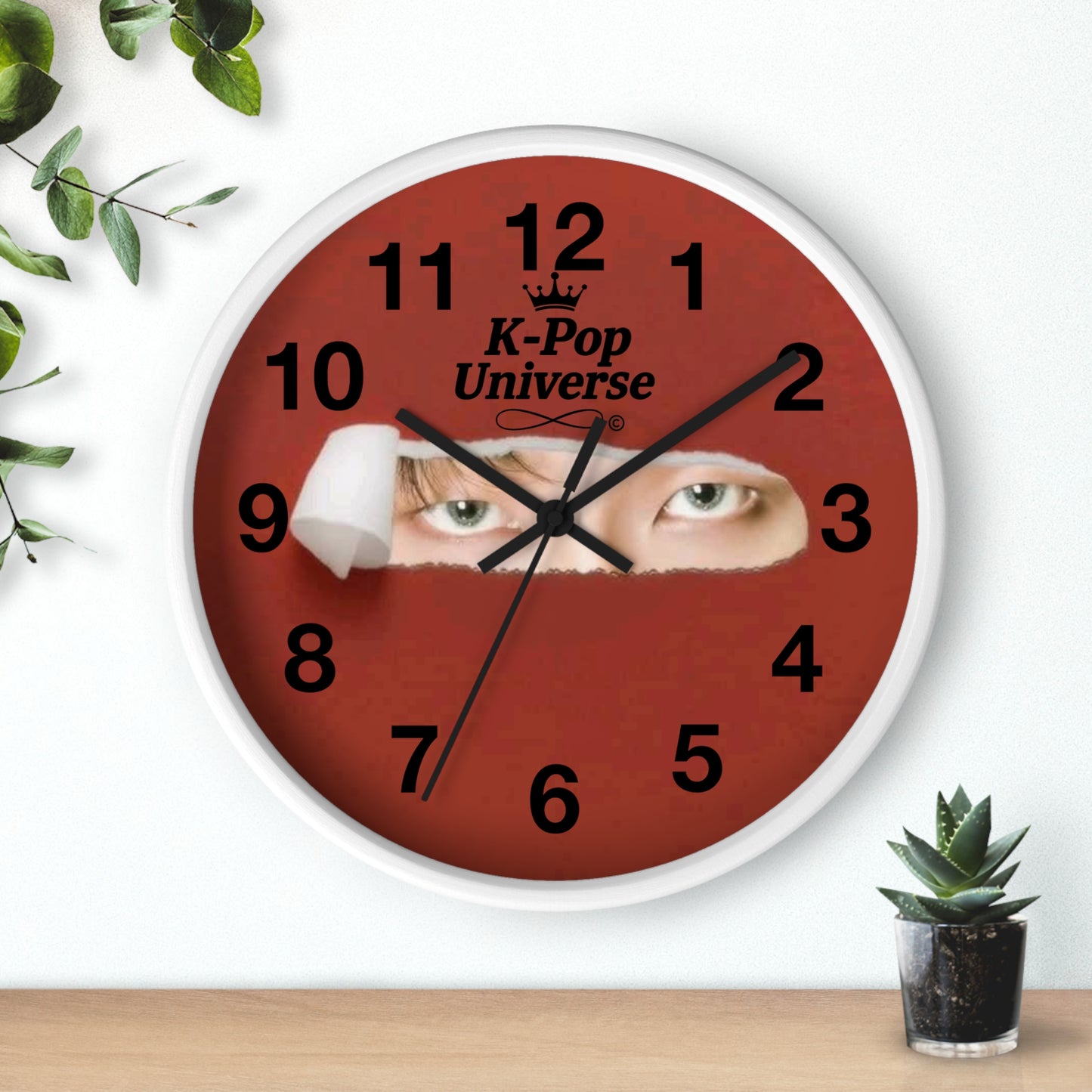 K-Pop Themed Wall Clock, Unique Home Decor, Gift for Fans, Music Room Essential, Stylish Timepiece
