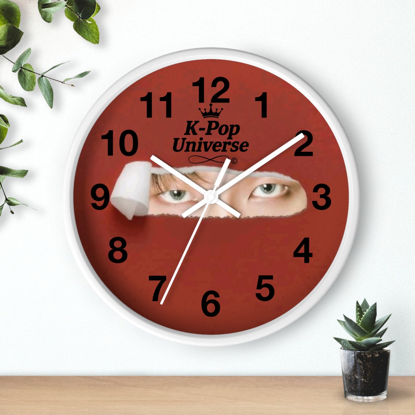 K-Pop Themed Wall Clock, Unique Home Decor, Gift for Fans, Music Room Essential, Stylish Timepiece