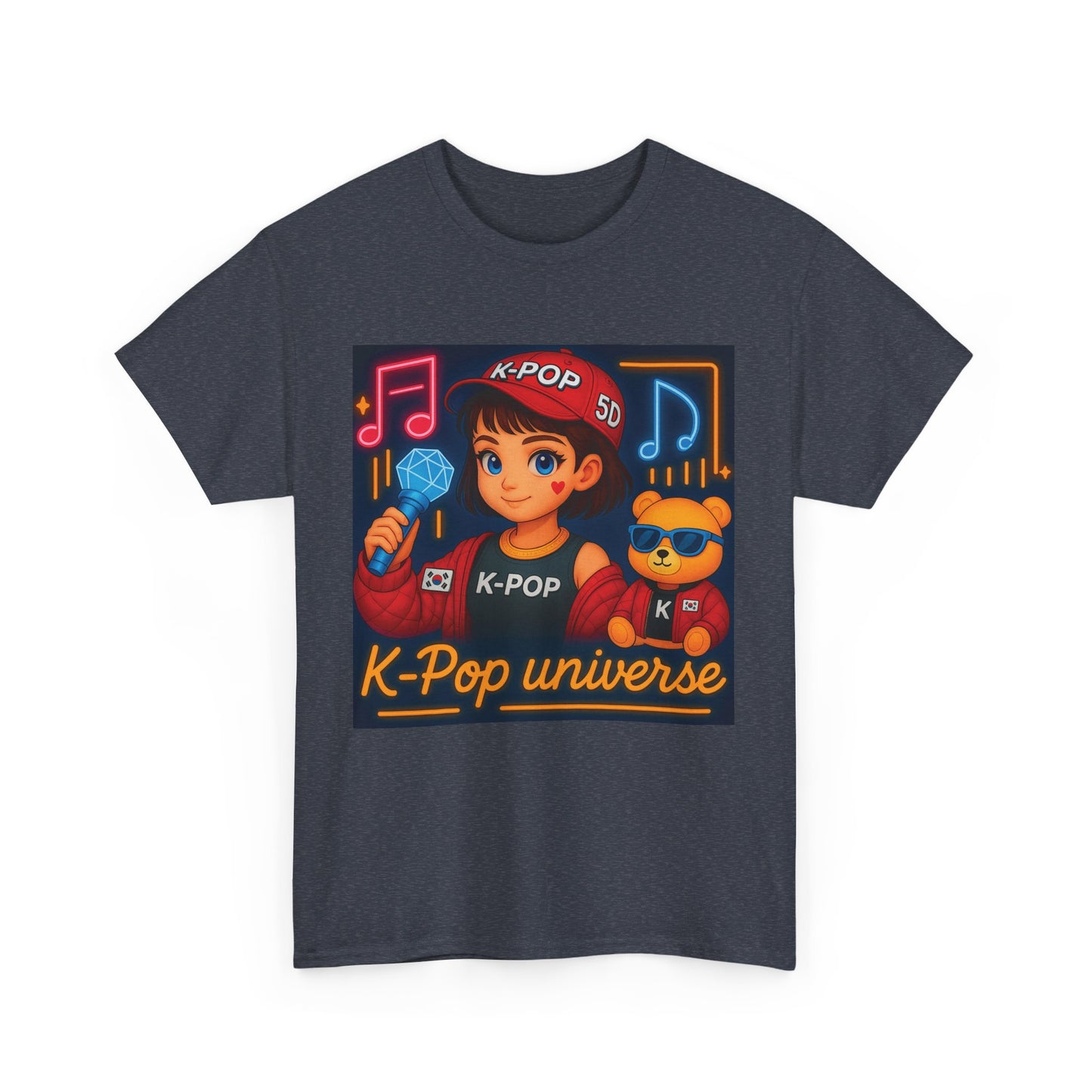 K-Pop Universe "Good Vibes Only" Graphic T-Shirt, Unisex Cotton Tee, Music Lover Gift, Concert Wear, Casual Style