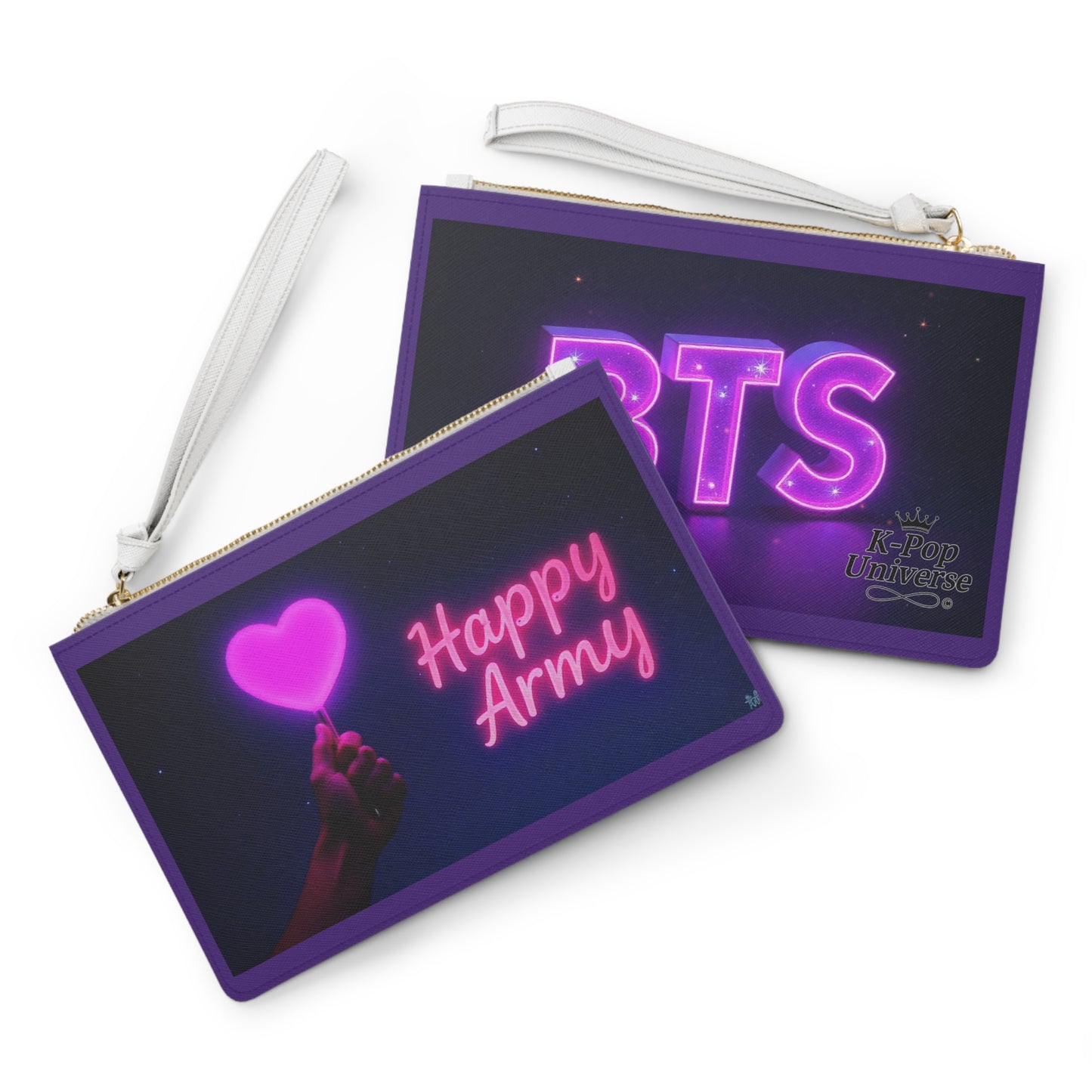 BTS Inspired Clutch Bag, Perfect Gift for Fans, Trendy Accessory for Concerts and Outings, Stylish Makeup Bag, Festival Clutch